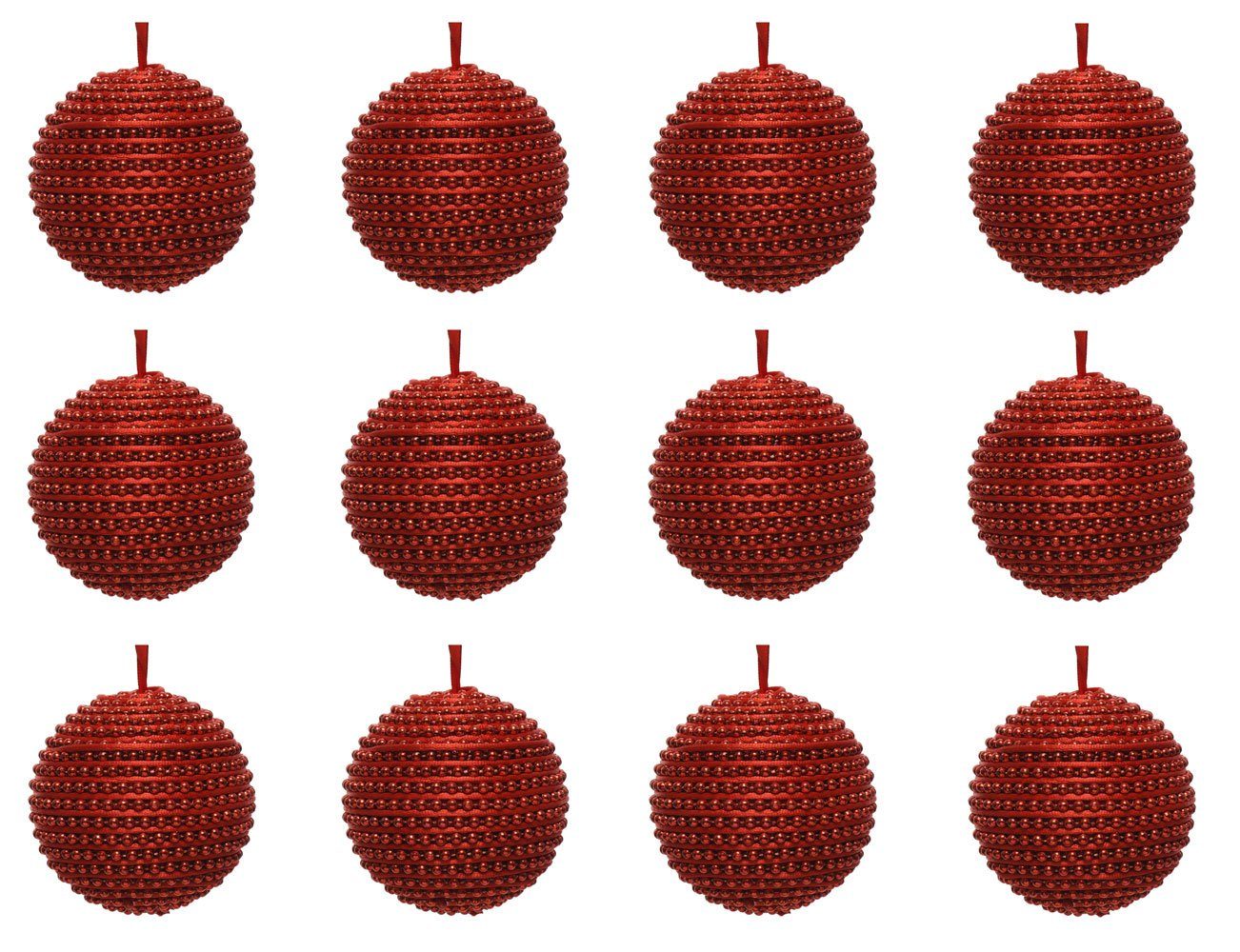 Kaemingk Weihnachtskugeln 8 Cm – 6 Stück, Bruchsicher Aus Kunststoff, Klar Irisierend