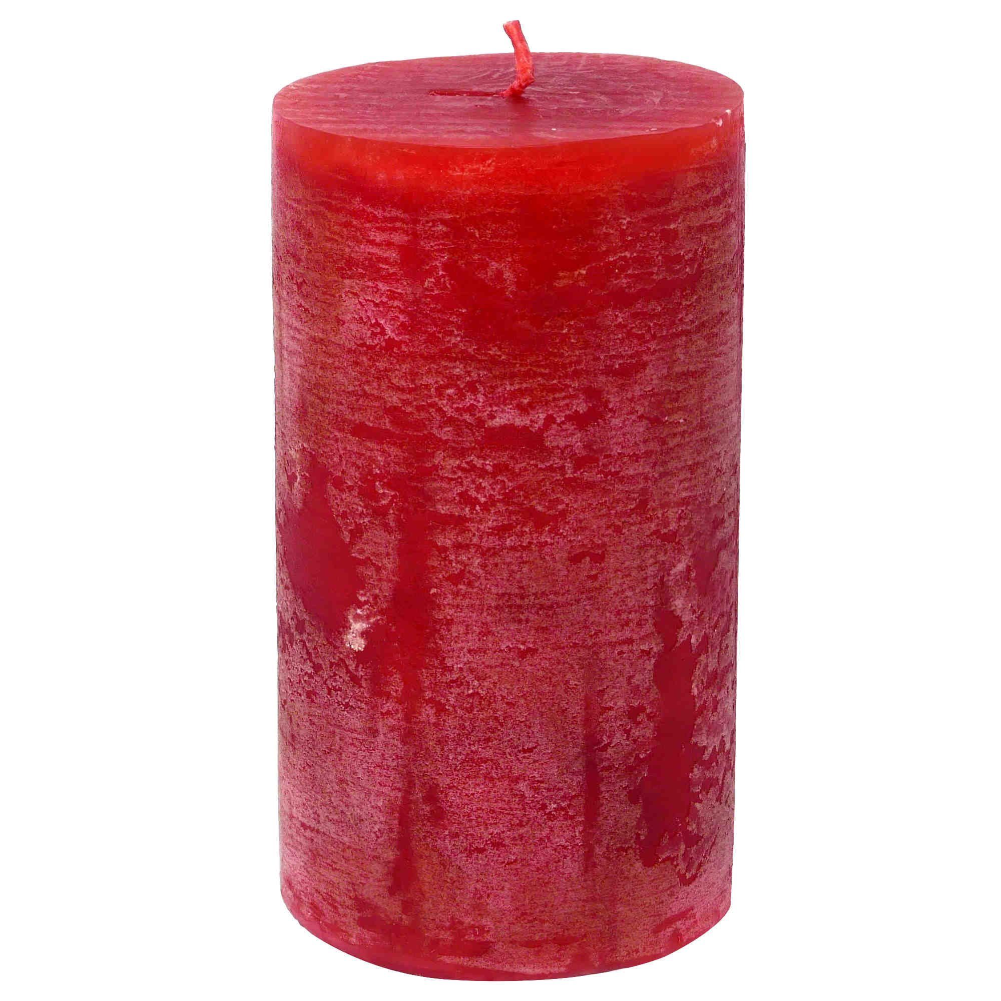 B&S Stumpenkerze Stumpenkerze durchgefärbt rot 15 x Ø 8 cm günstig online kaufen