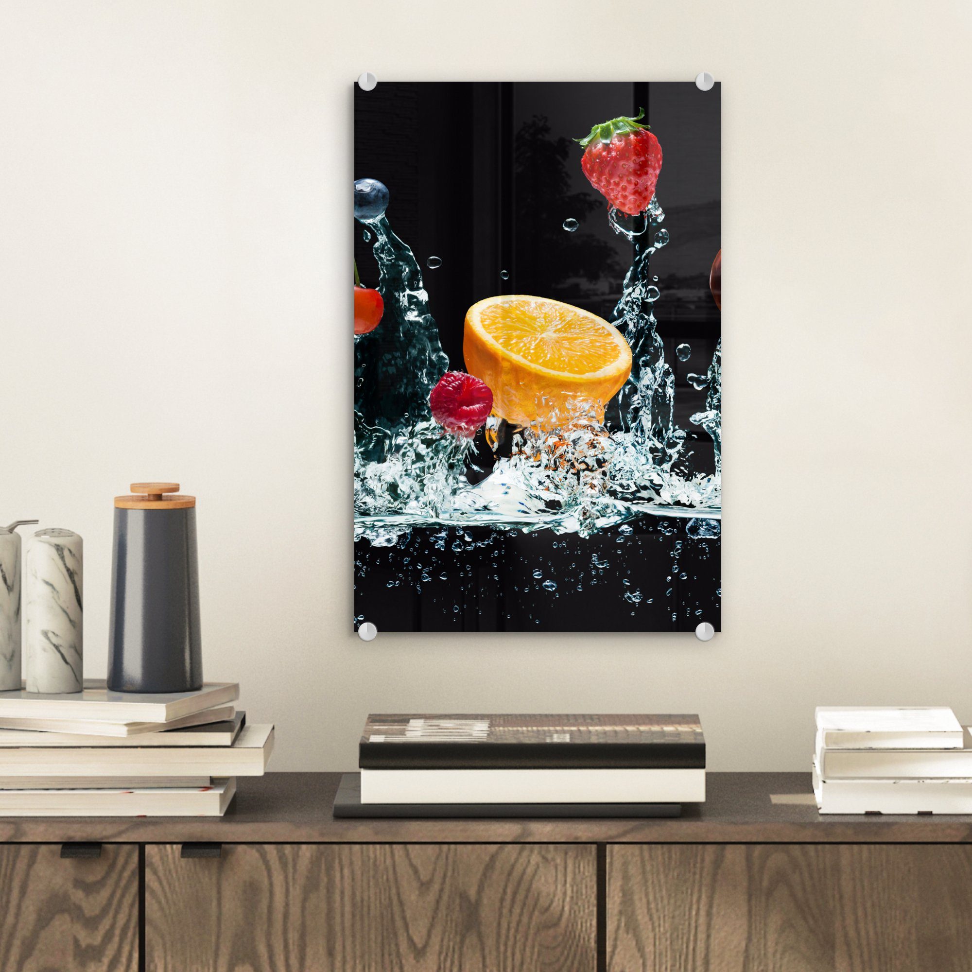 MuchoWow Acrylglasbild Wasser - Obst - günstig online kaufen