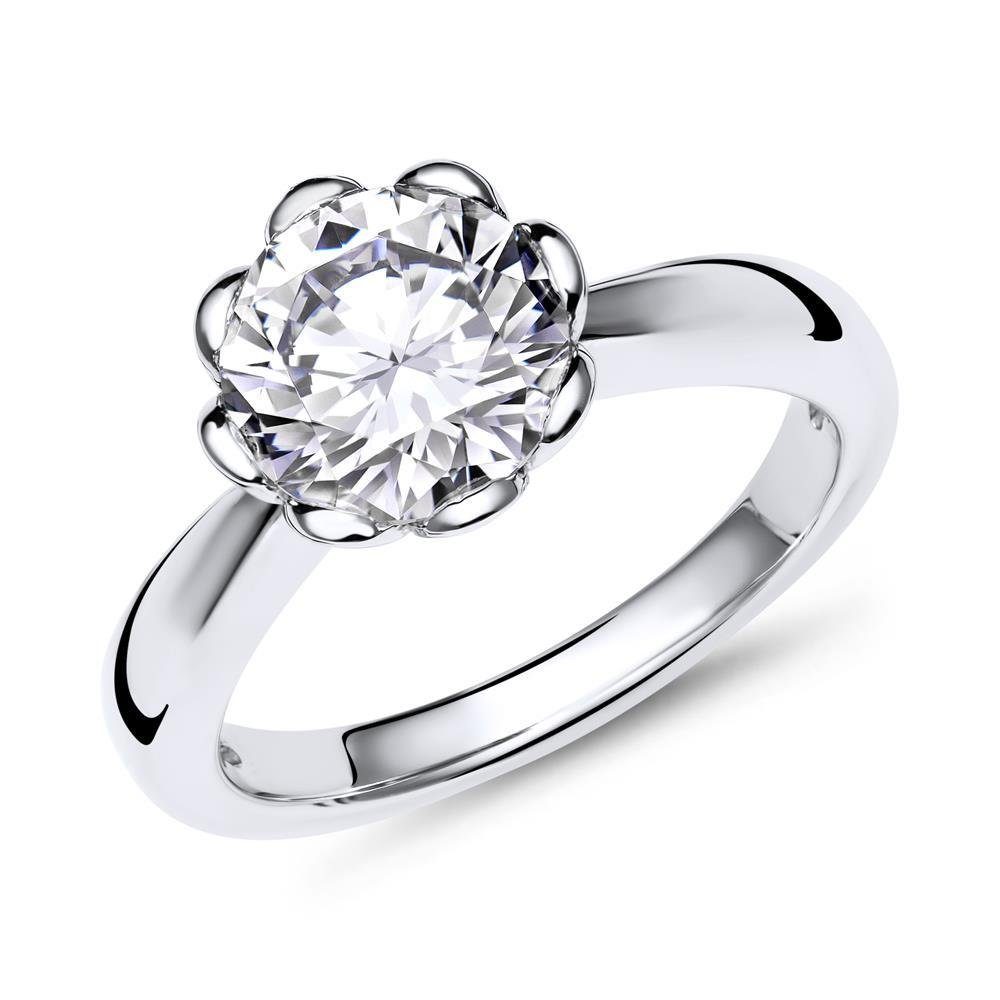 JEWLIX Verlobungsring Verlobungsring 925er Silber Zirkonia