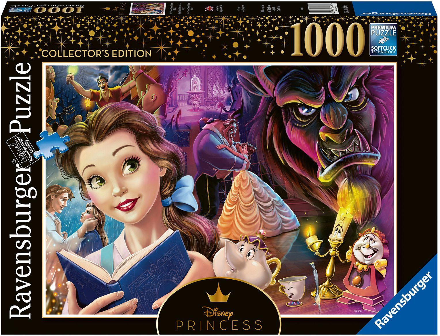 Ravensburger Puzzle Collector`s Edition, Belle, die Disney Prinzessin, 1000 Puzzleteile, Made in Germany, FSC® - schützt Wald - weltweit | Puzzle