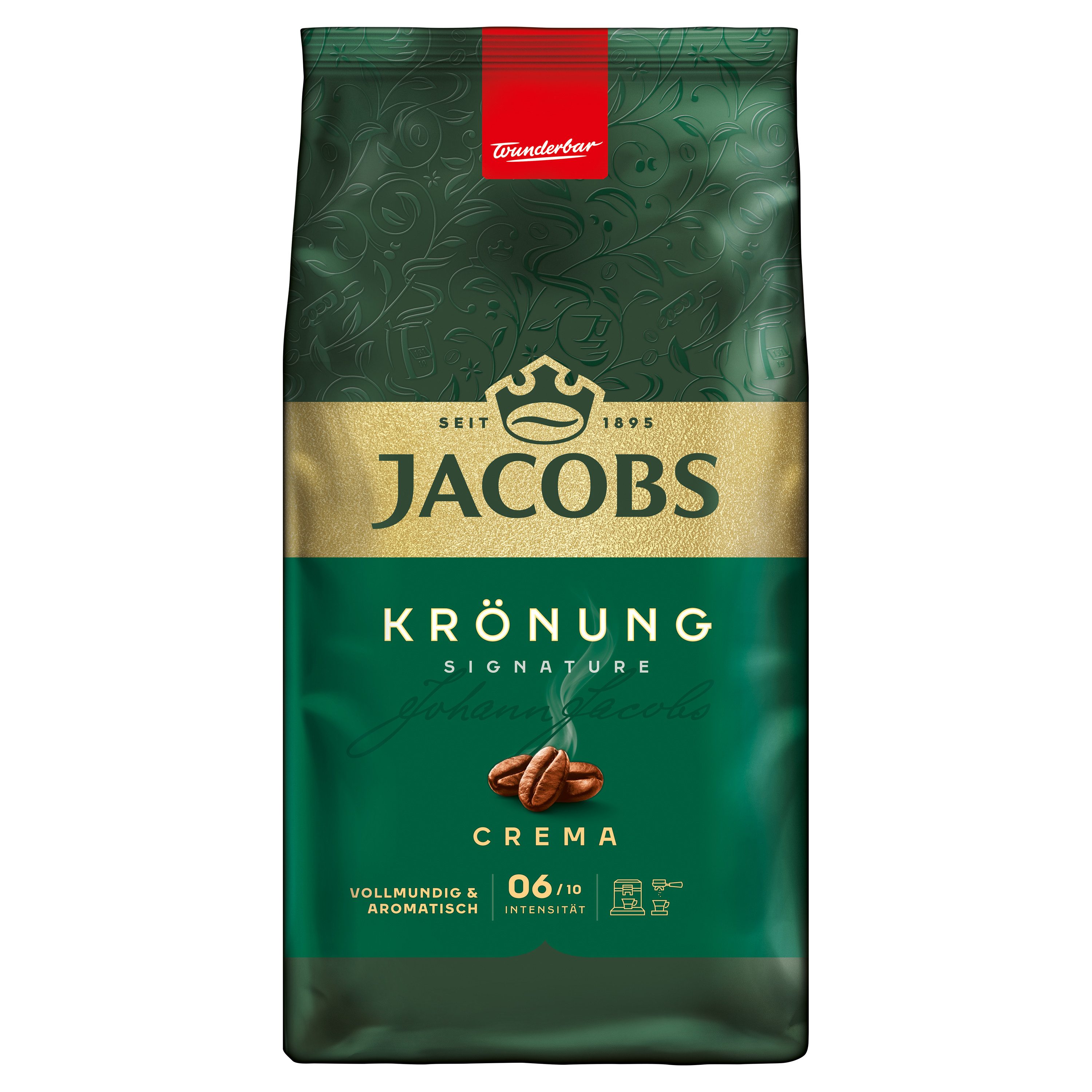 JACOBS Kaffee Kaffeebohnen Krönung Crema 2 x 1 kg ganze Kaffee Bohnen geröstet, 2000 g, (Packung, 2er Pack) – Bild 3 von 5