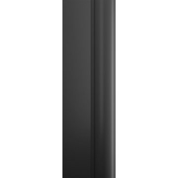Schulte Walk-in-Dusche Alexa Style 2.0, 6 mm Sicherheitsglas inkl. fixil-Glassiegel, BxH: 120 x 200 cm, Dekor Soho-Black, Frontscheibe