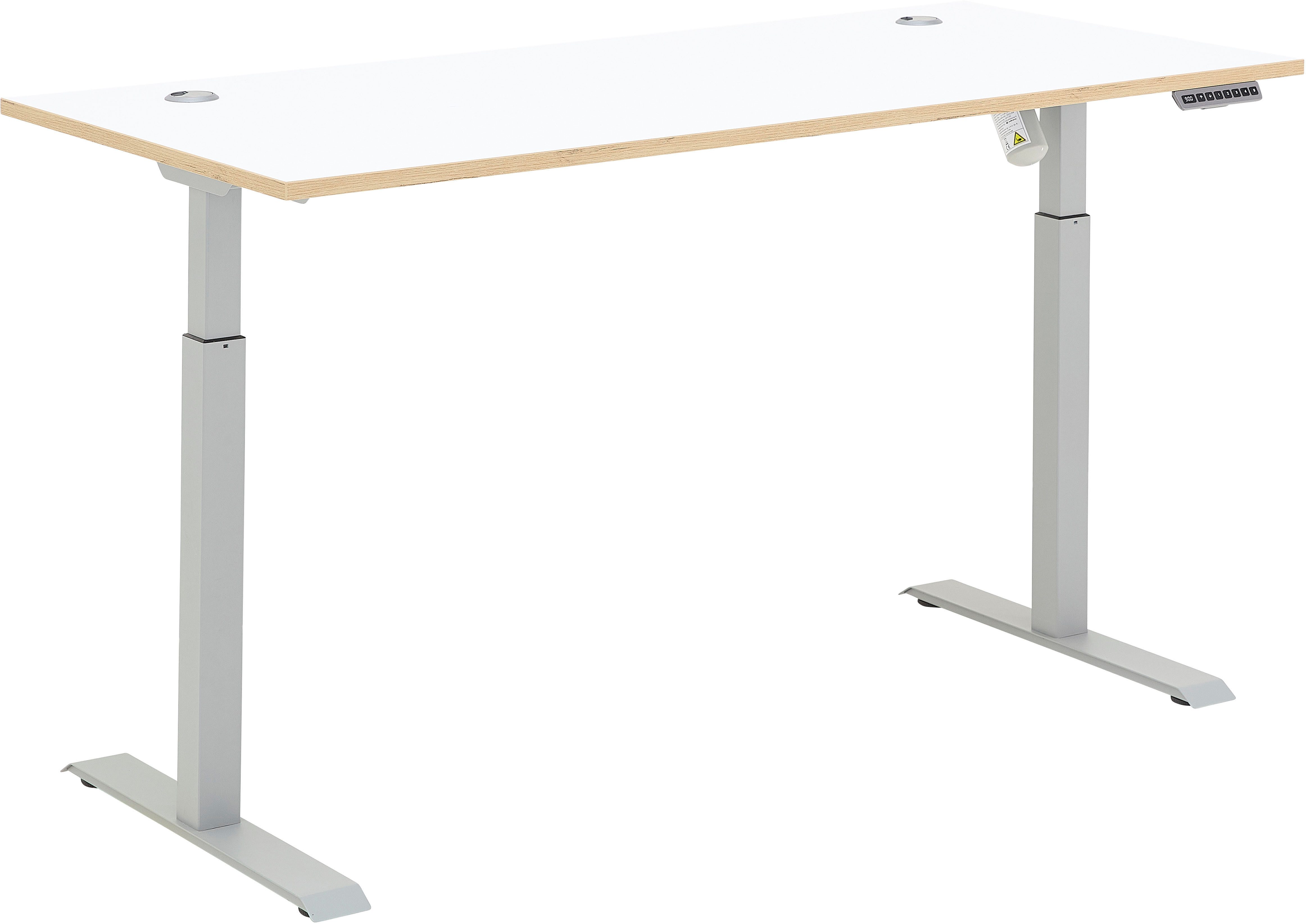 Innostyle Schreibtisch Memphis Schreibtisch, 160x72x77cm (B/H/T) (1-St), Soft Touch Oberfläche, Füße justierbar, Memory Funktion