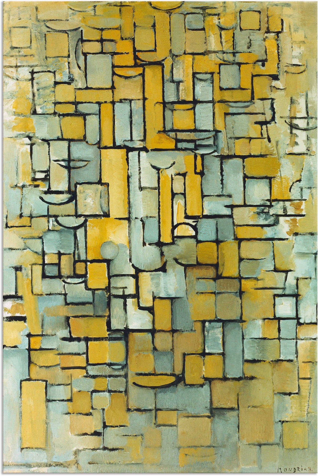 Artland Wandaufkleber (1 Größen Muster versch. Komposition. Alubild, Wandbild in oder 1913., Poster St), als Leinwandbild,