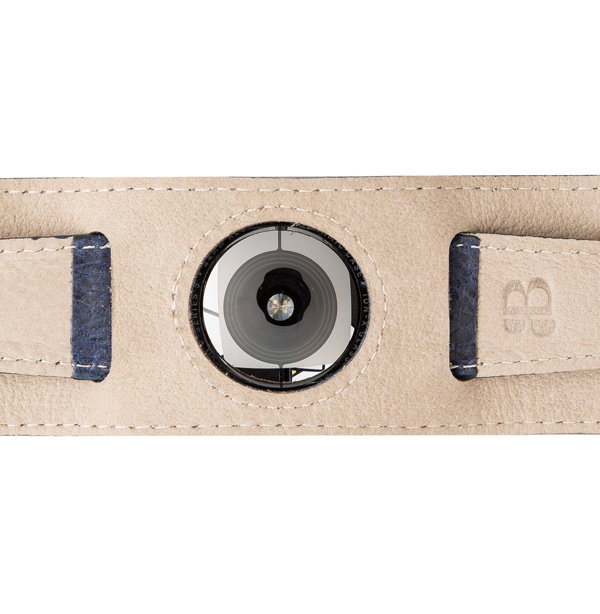 Burkley Smartwatch-Armband Vintage Cuff 1-8 Leder Marineblau Watch 42/44/45mm kompatibel mit Series Watch Armband, Apple für Apple in