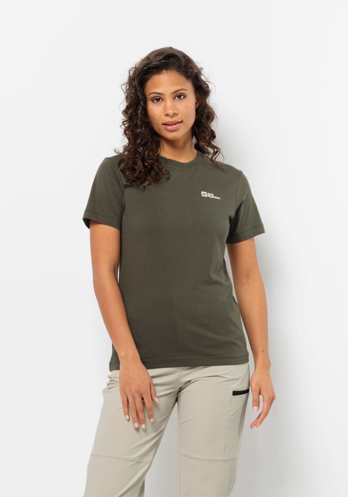 Jack Wolfskin T-Shirt ESSENTIAL T W island-moss | Sport-T-Shirts