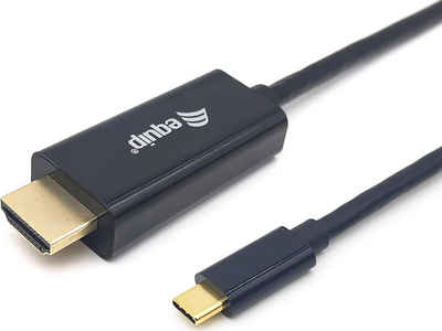 Equip EQUIP Adapter USB-C -> HDMI 4K30Hz 1.00m sw - Adapter - Digital/Daten HDMI-Kabel