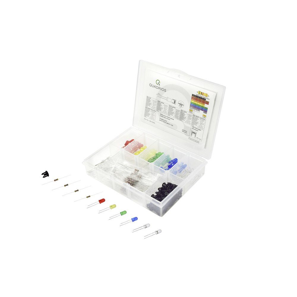 Quadrios LED-Leuchtmittel Quadrios LED-Sortiment Rot, Grün, Gelb, Blau, Kaltweiß, Warmweiß 5