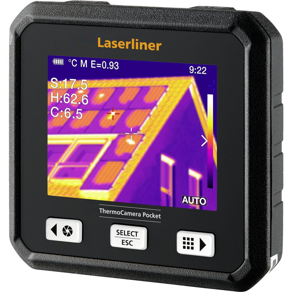 LASERLINER Wärmebildkamera Laserliner ThermoCamera Pocket Wärmebildkamera -20 bis 550 °C 9 Hz, ThermoCamera Pocket