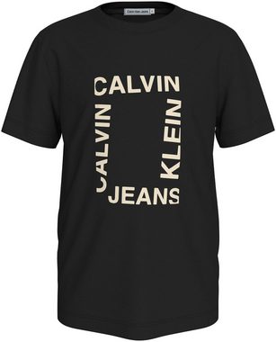 Calvin Klein Jeans T-Shirt MAXI HERO FLOCK LOGO T-SHIRT für Kinder bis 16 Jahre