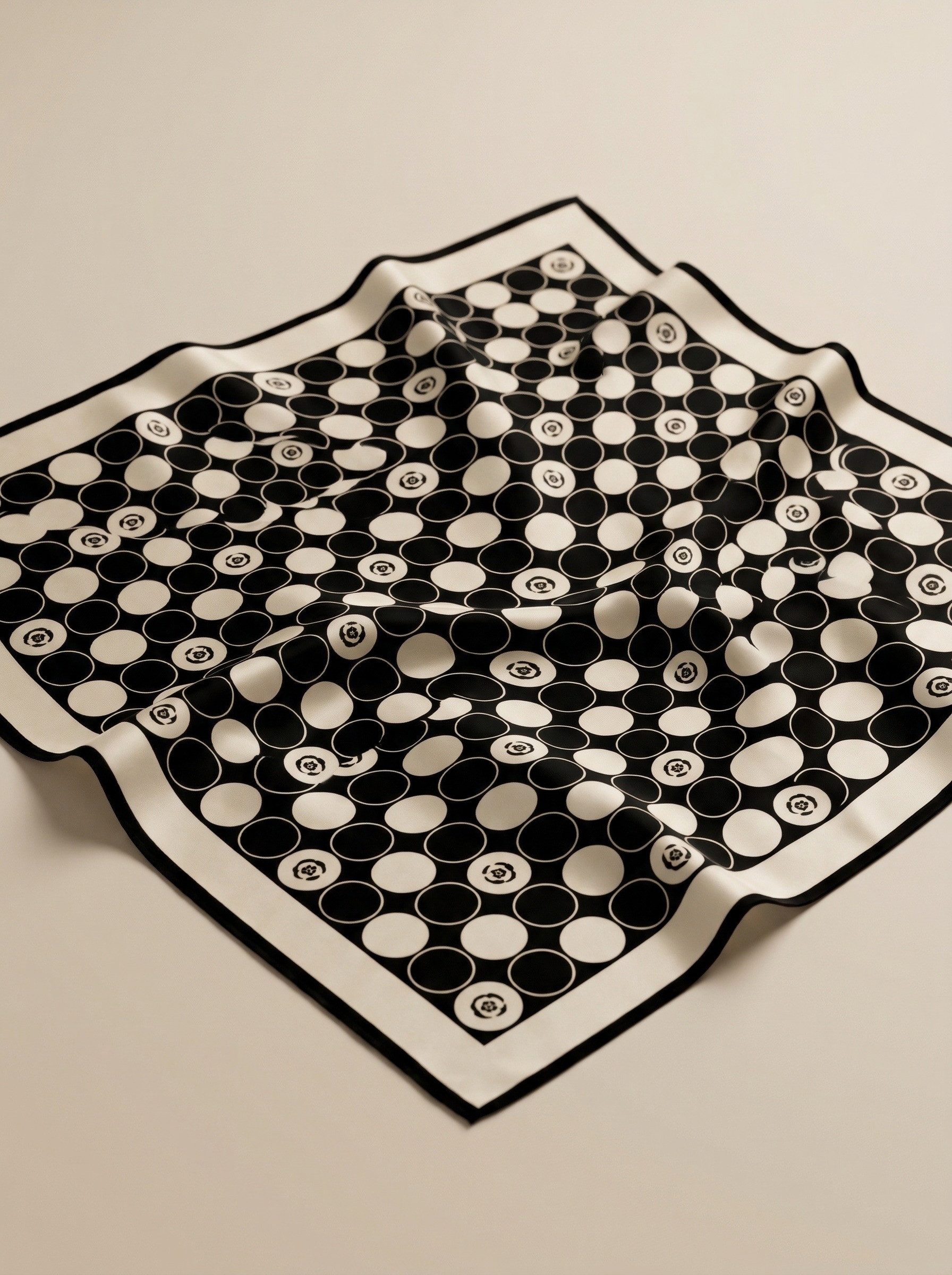 Kleelein Seidentuch Seidentuch 90x90 cm aus Maulbeerseide Schachbrettmuster günstig online kaufen