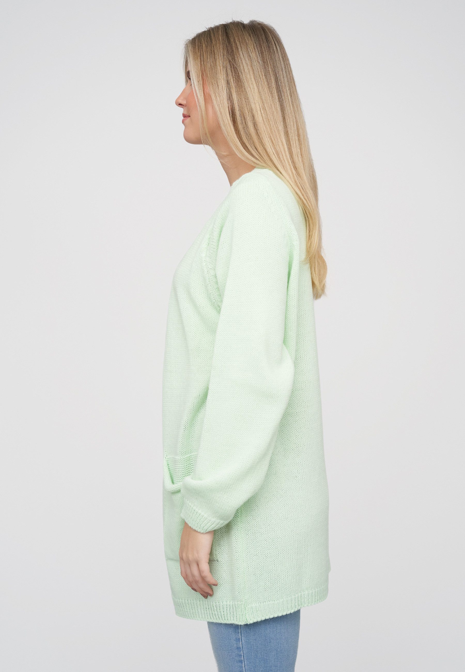 CLOUD 5IVE Cardigan CLOUD 5IVE Long Open Cardigan with 2 Pockets (1-tlg) – Bild 4 von 5