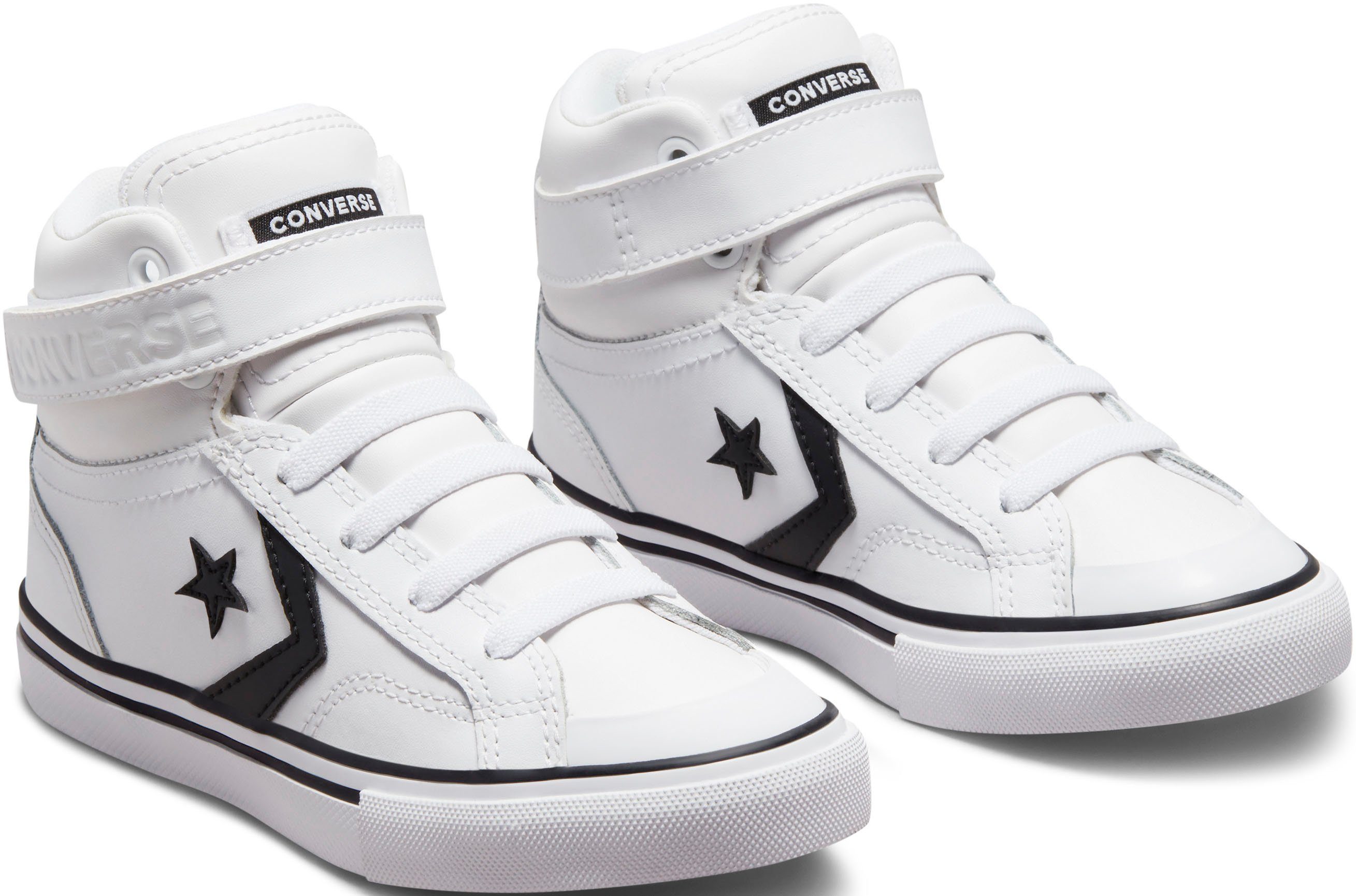 LEATHER Converse Sneaker weiß-schwarz BLAZE STRAP PRO