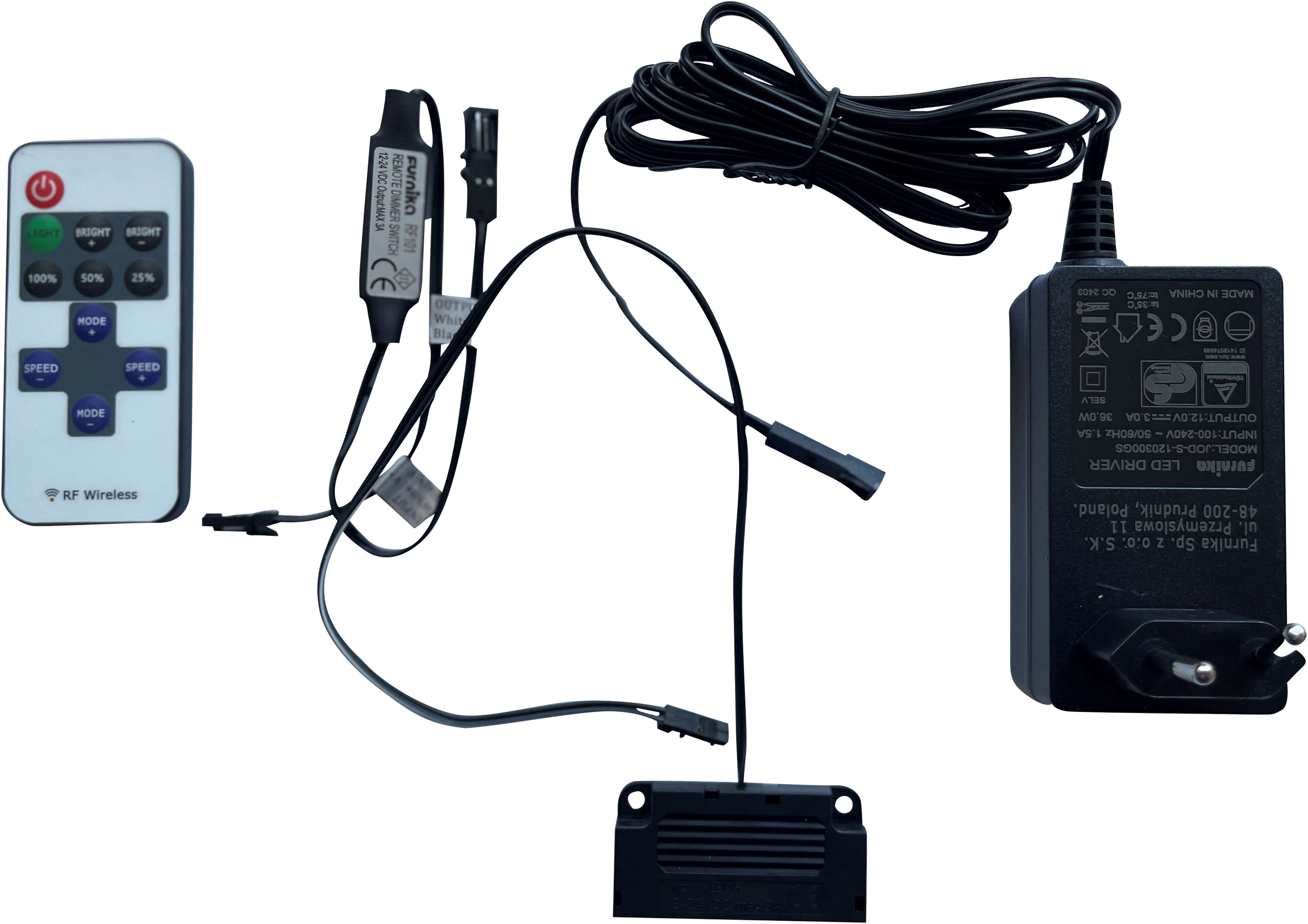 set one by Musterring Einbauleuchte Deltona, dimmbar über Fernbedienung, für Artikel aus der Serie "Deltona", inkl. Fernbedienung und Dimmer