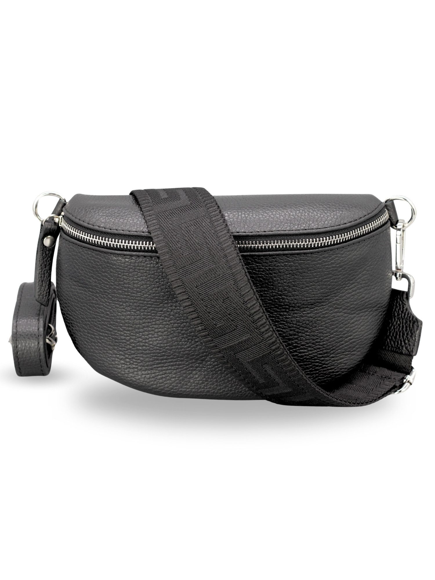 Adel Bags Gürteltasche Bauchtasche Damen Leder Schwarz, Umhängetasche, Echt günstig online kaufen