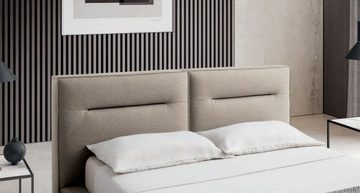 JVmoebel Polsterbett, Design Holz Textilleder Betten 200x200cm Bett Schlafzimmer Hotel