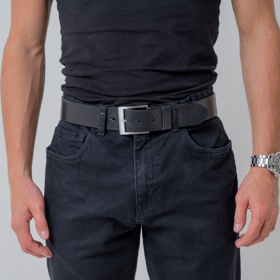 BELTINGER Ledergürtel Jeans-Gürtel aus Vollrindleder 4 cm - Hochwertiger  Leder-Gürtel für He