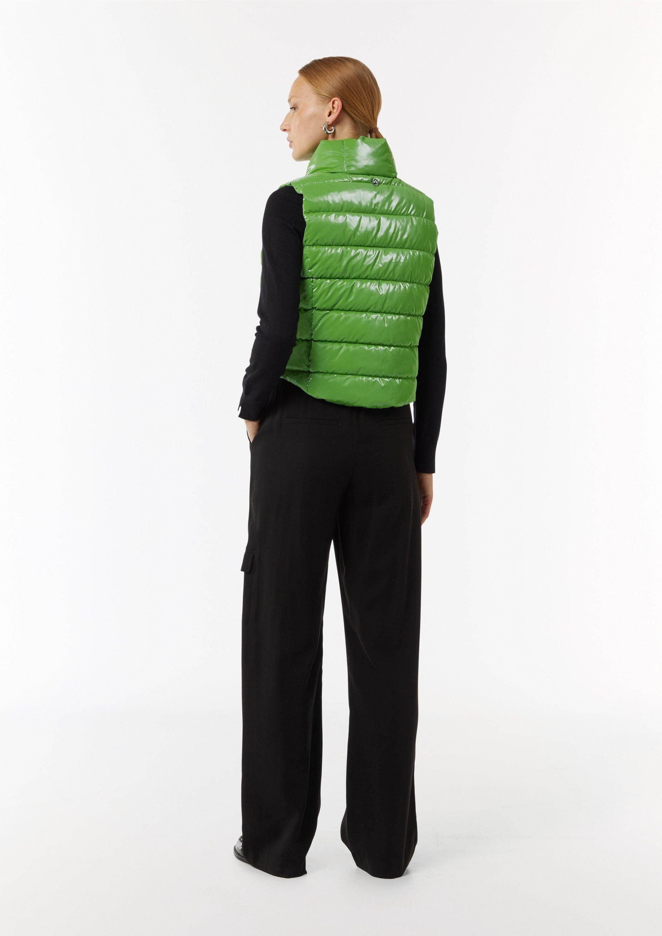 comma Outdoorjacke Outdoor-Weste Glänzende Weste mit Steppung