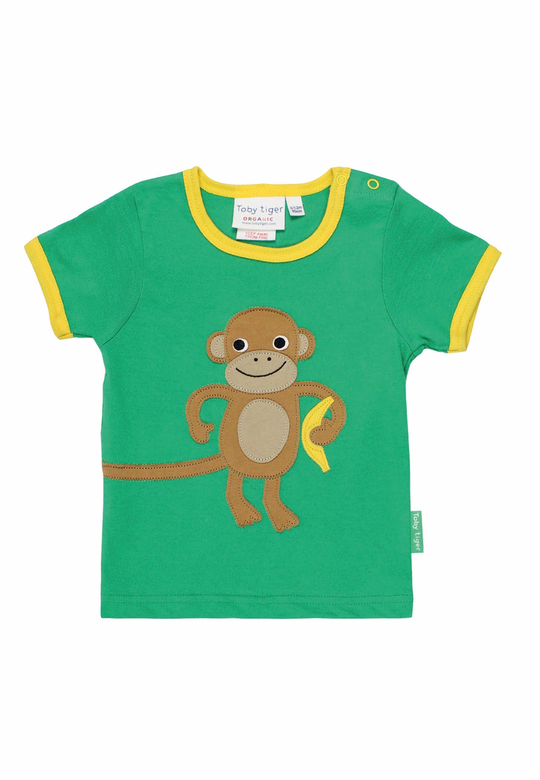 T-Shirt T-Shirt mit Affen Applikation