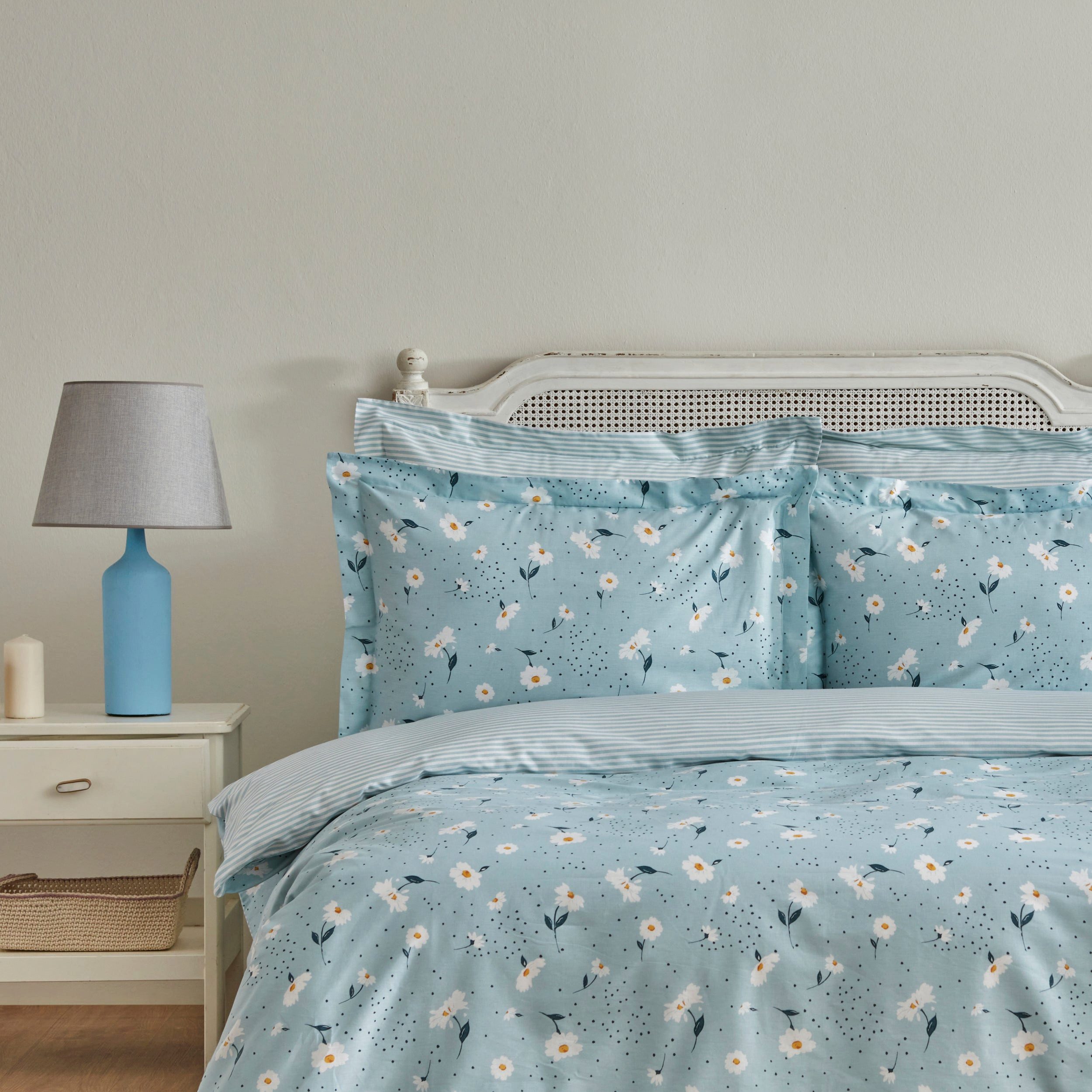 Karaca Bettwäsche Karaca Daisy Einzelbett Bettwäsche Set, 100% Baumwolle, Mint