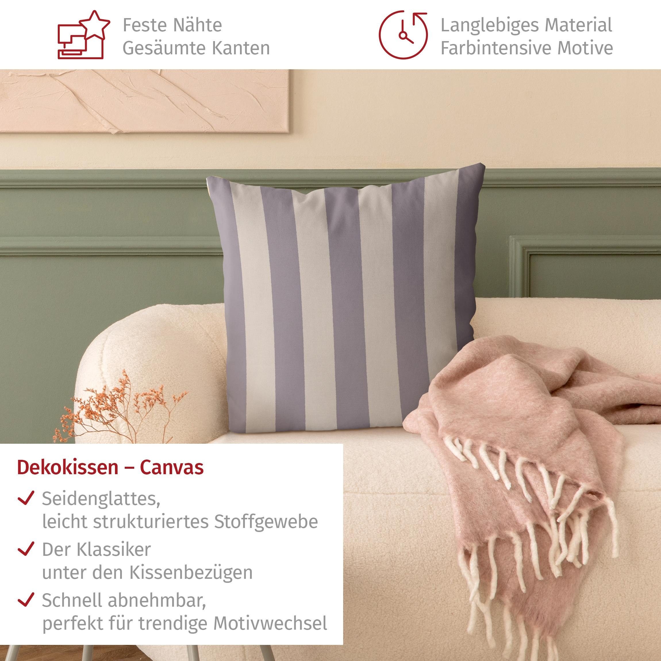Bilderdepot24 Dekokissen drinnen Kissenhülle/ Sofakissen/ Zierkissen violett Muster, Bezug mit / ohne Füllung Zierkissen Outdoor Sofa Bett