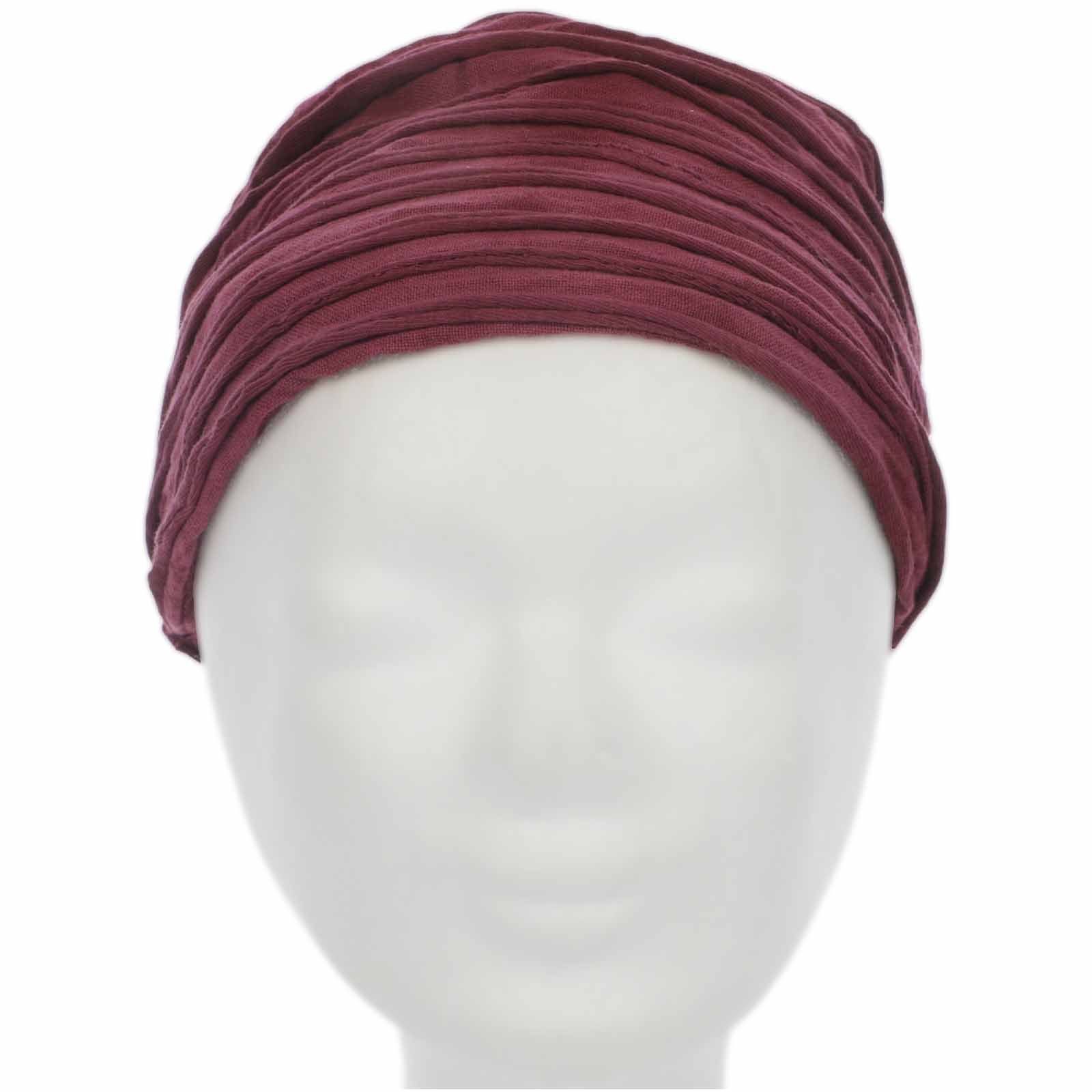 Bordeaux Batik Kopfband Stirnband MAGIE Stirnband unisex UND hippie Yoga KUNST KUNST&MAGIE Stonewashed