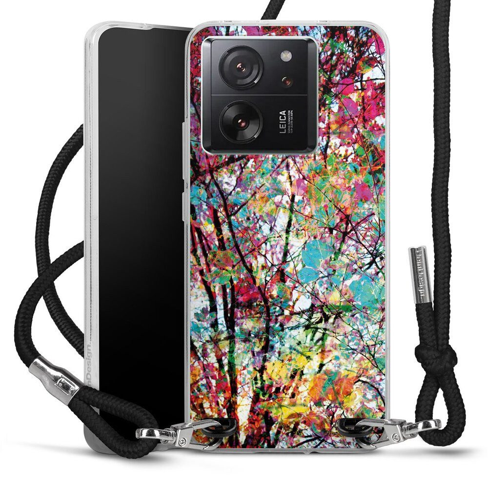 DeinDesign Handyhülle Malerei Blätter Kunst Autumn8, Xiaomi 13T Pro Handykette Hülle mit Band Case zum Umhängen
