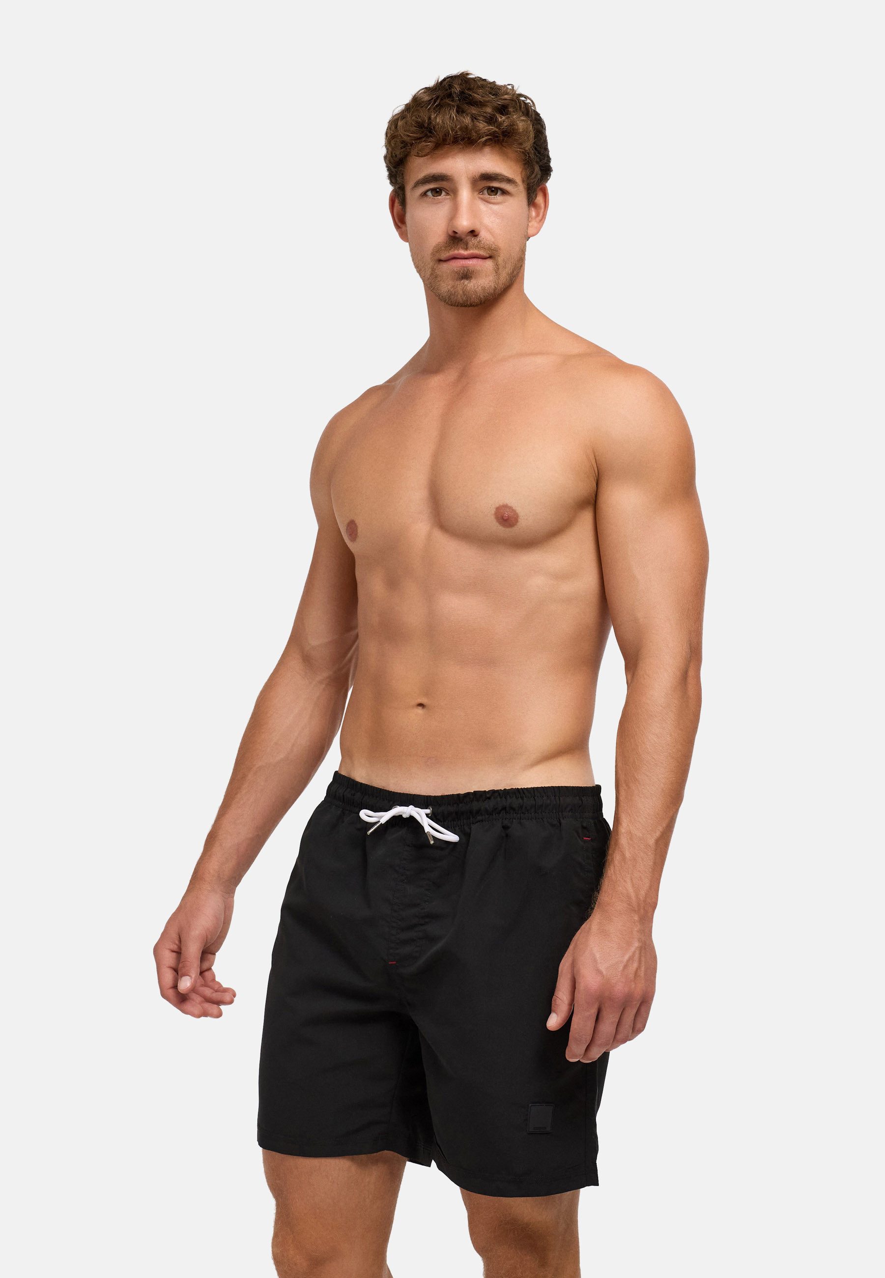 INDICODE Badeshorts Herren Ferguson Schwimmshorts Männer mit elastischem Bund und Kordelzug