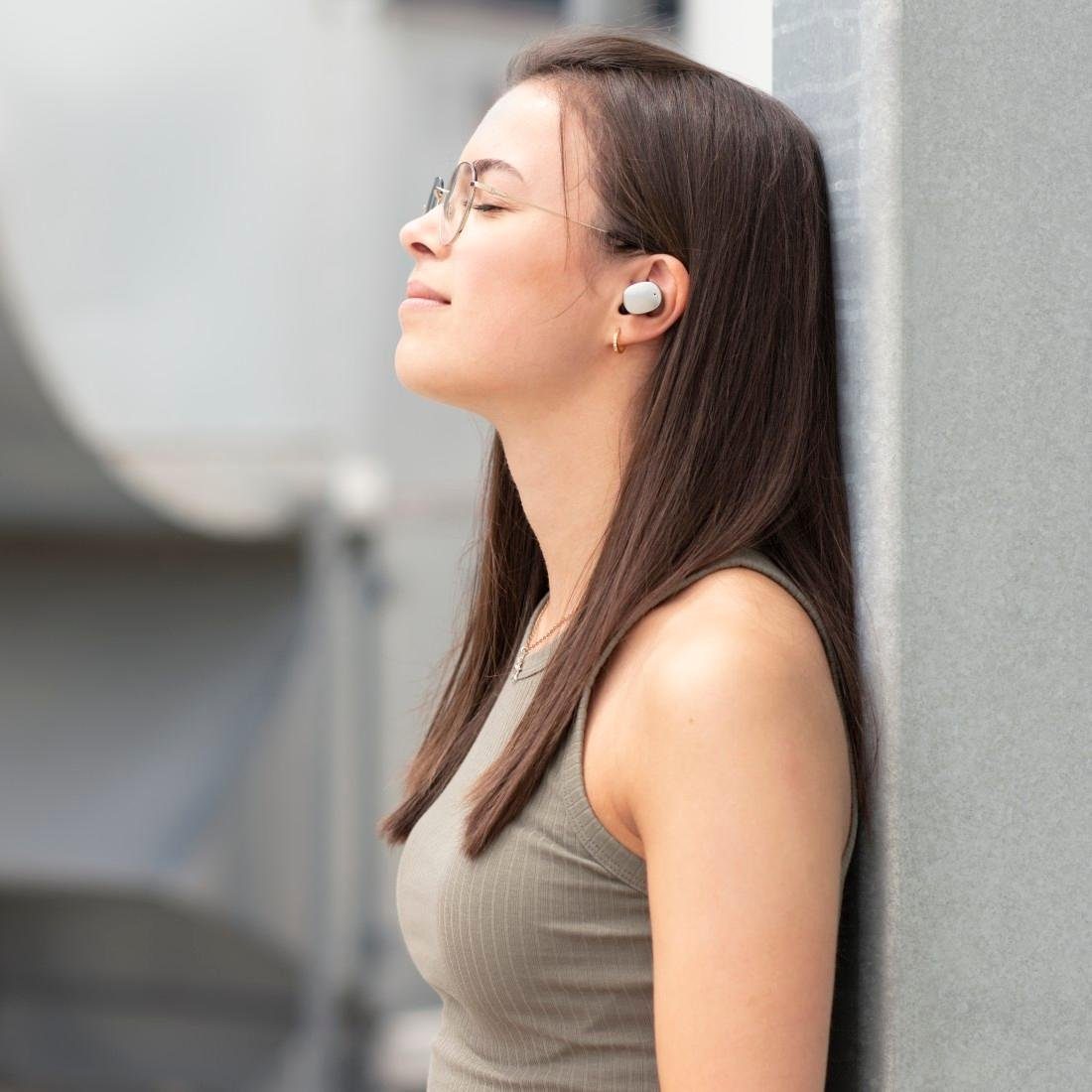 Hama Spirit Pure True Wireless, Lautstärkeregler,Rufannahmetaste, Kopfhörer BT Bluetooth-Kopfhörer Ear Finger-Touch kabellos Sprachsteuerung) In Siri, schwarz Assistant, Sensor, (Google