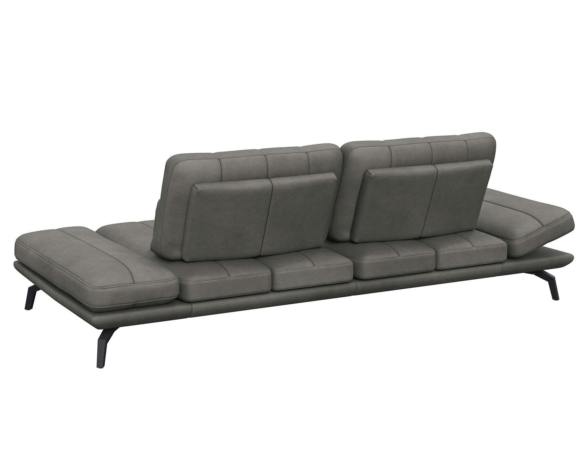 FLEXLUX 3-Sitzer Tropea Funktionssofa, Designsofa, Relaxfunktion, TV-Couch, mit Armteilverstellung sowie Sitztiefenverstellung, Breite 252 cm