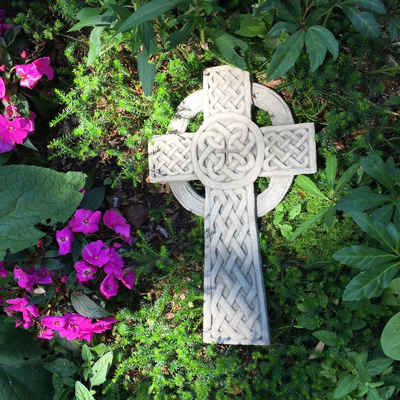 Antikas Gartenfigur Steinkreuz Antik Dekoration Mittelalterlich - Keltisches Kreuz - Grab