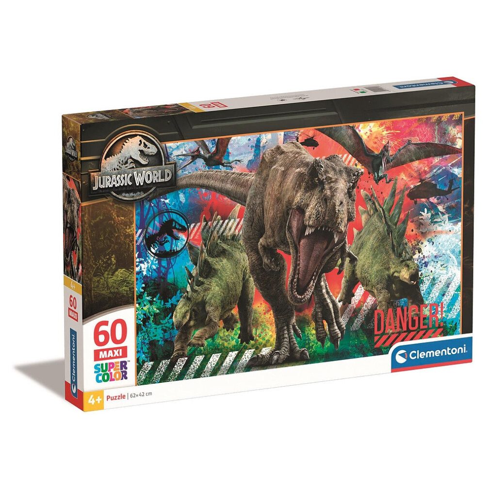 Puzzle CLEMENTONI Puzzle Jurassic World MAXI 60 Teile