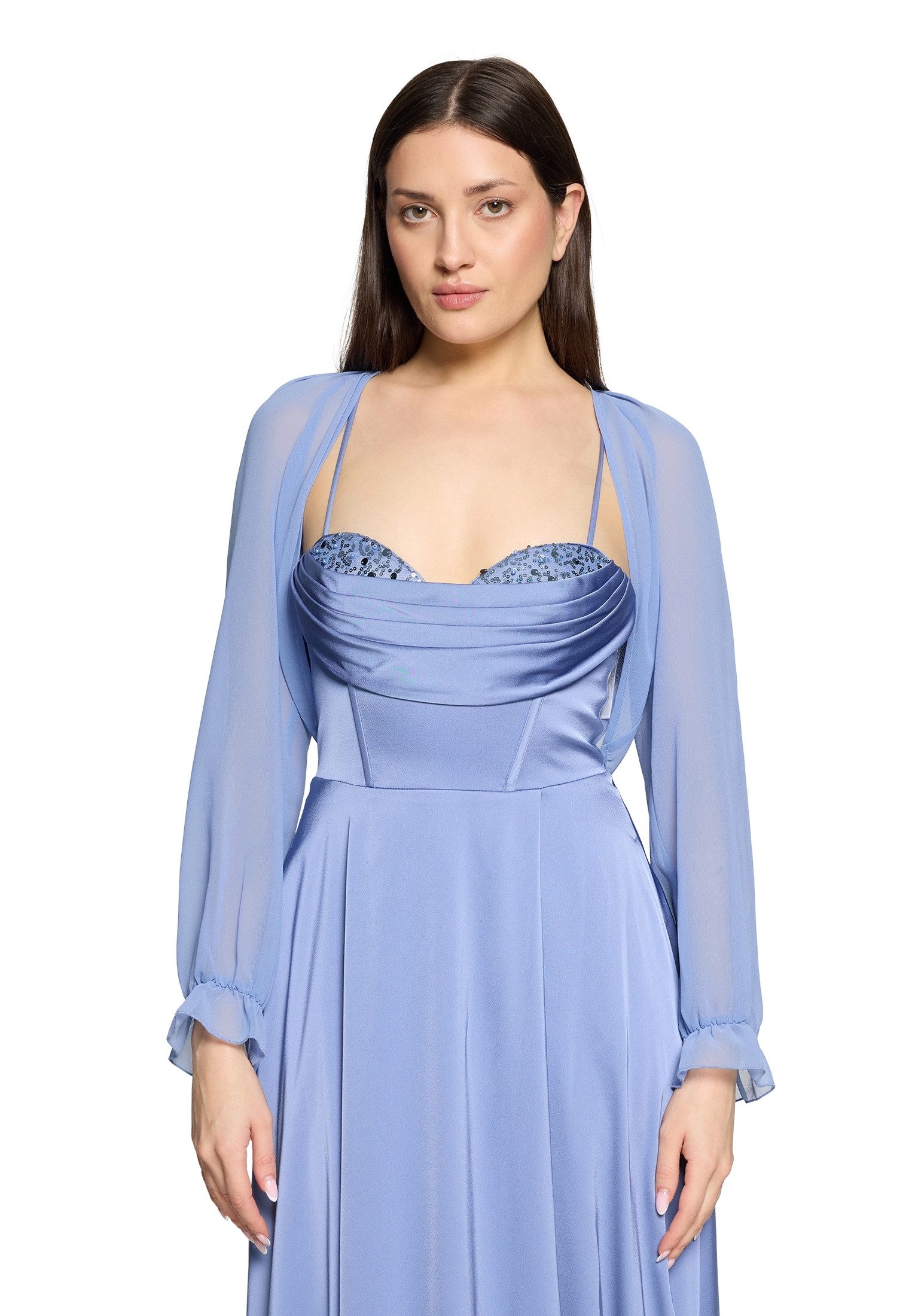 Vera Mont Bolerojacke Damen mit gekräuseltem Ausschnitt