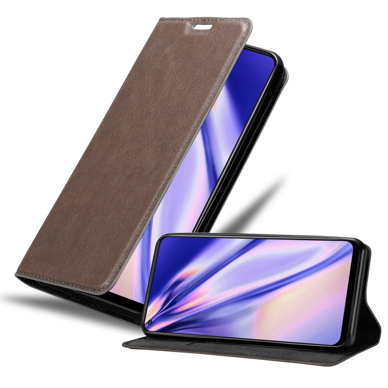 Cadorabo Handyhülle für Oppo A94 5G Hülle Oppo A94 5G, Hülle Schutzhülle mit Standfunktion, Magnetverschluss und Kartenfach