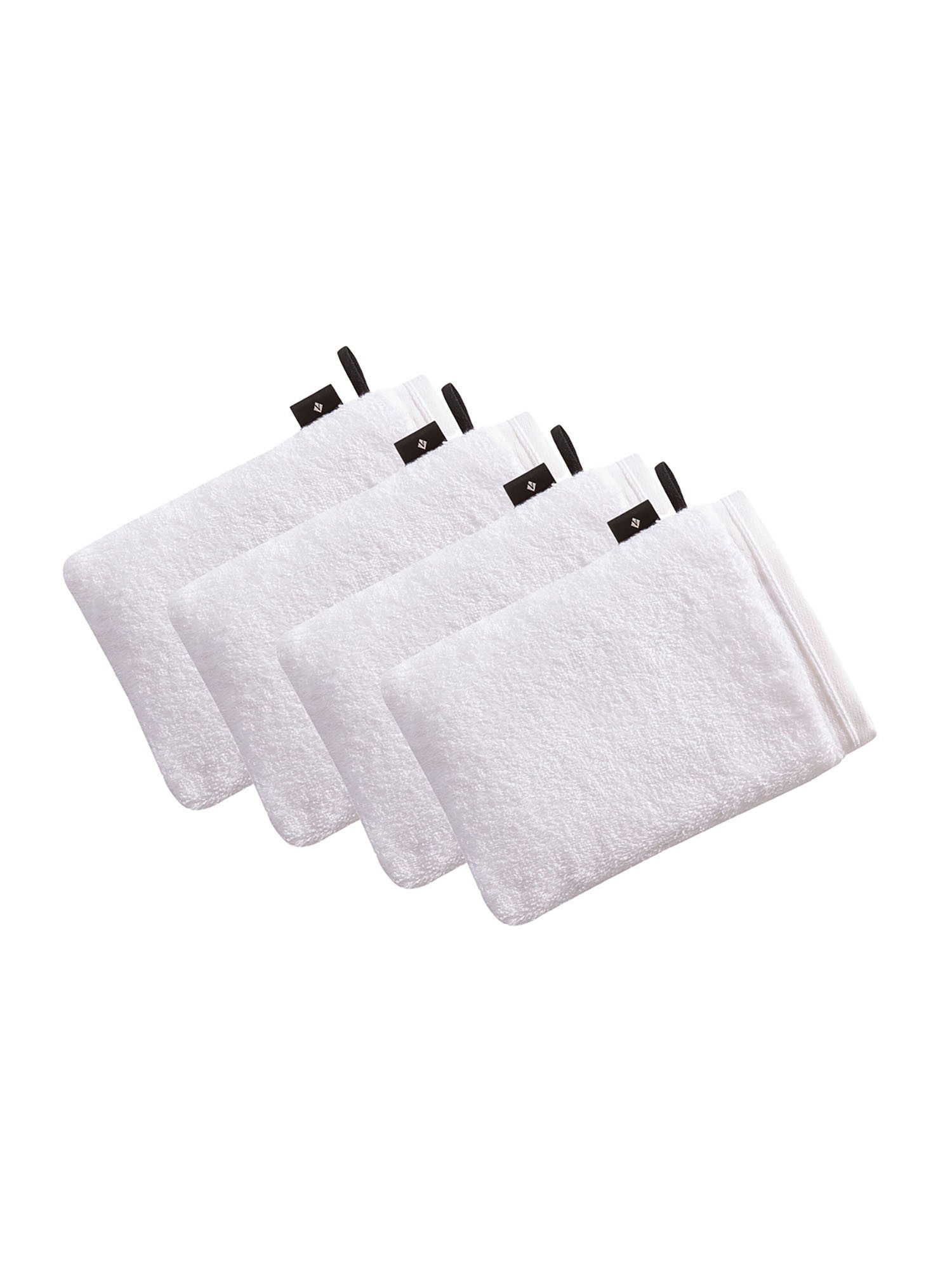 Vossen Waschhandschuh 4er Pack Waschhandschuh 22 x 16 cm Vegan Life, Frottier (Spar-Set, 4-St)
