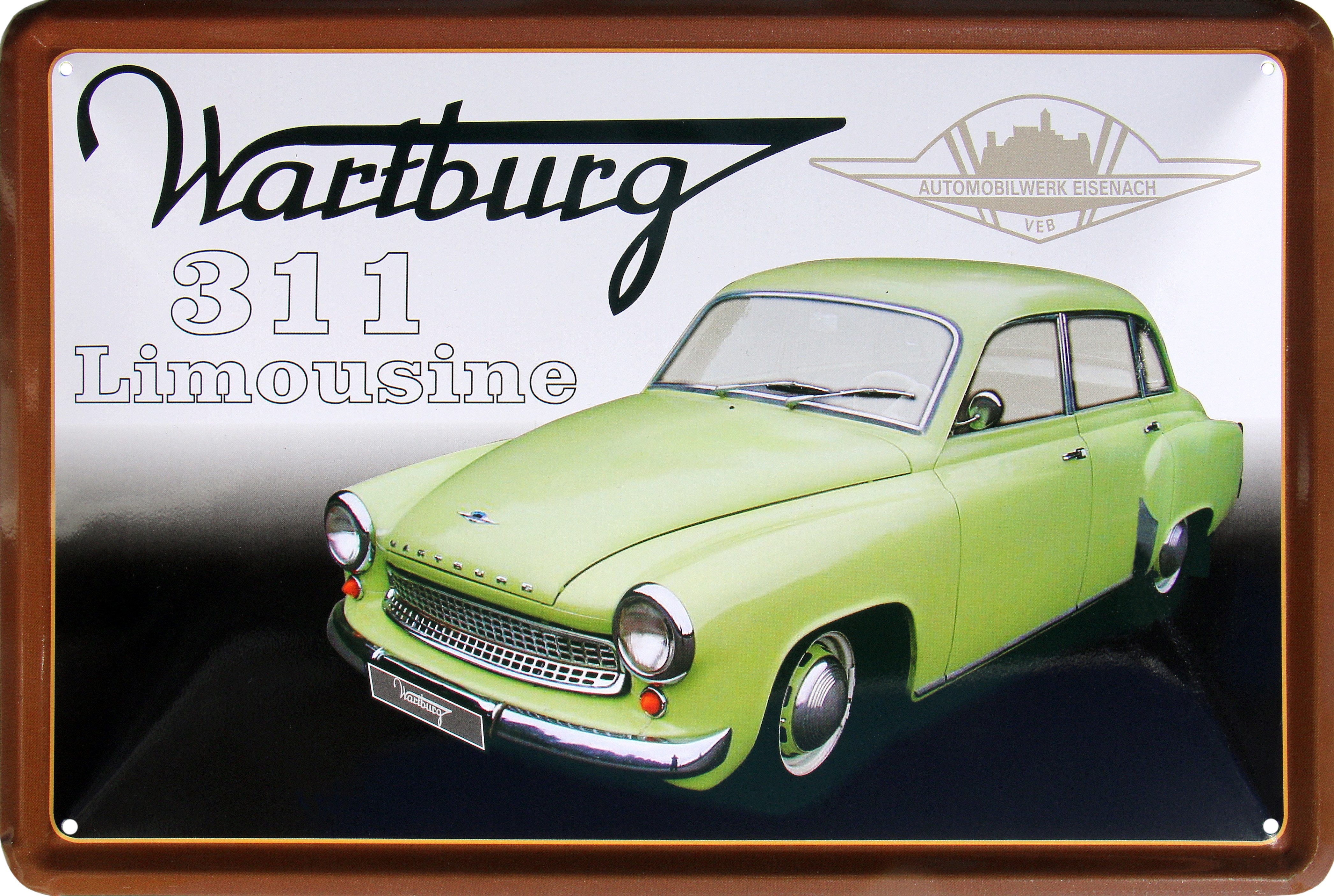 WOGEKA ART Metallbild Wartburg 311 Limousine günstig online kaufen