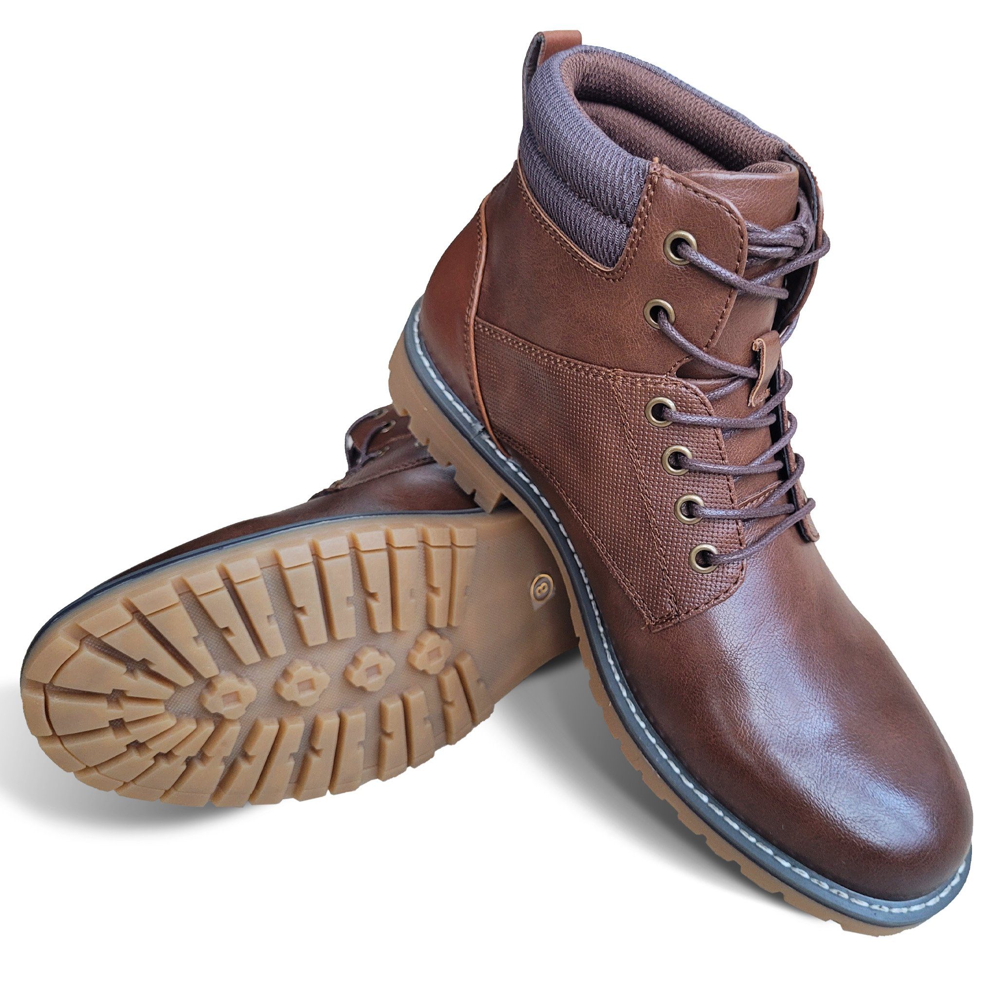 GOLDEN GOLDEN Winterstiefel Herren Schnürung Lässige Herrenstiefel Winterstiefel