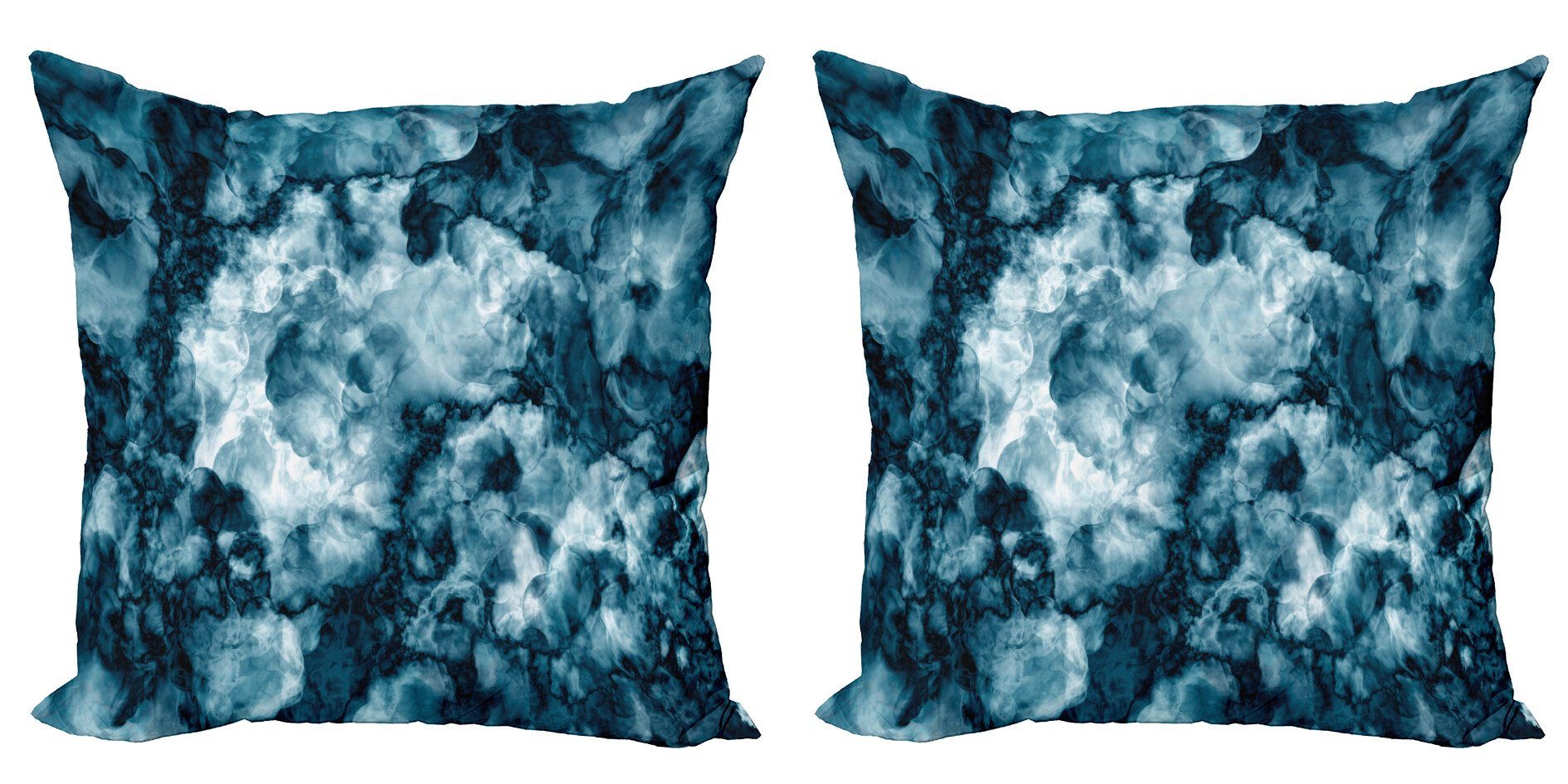 Kissenbezüge Modern Accent Doppelseitiger Digitaldruck, Abakuhaus (2 Stück), Marmor Marmorsteineffekt