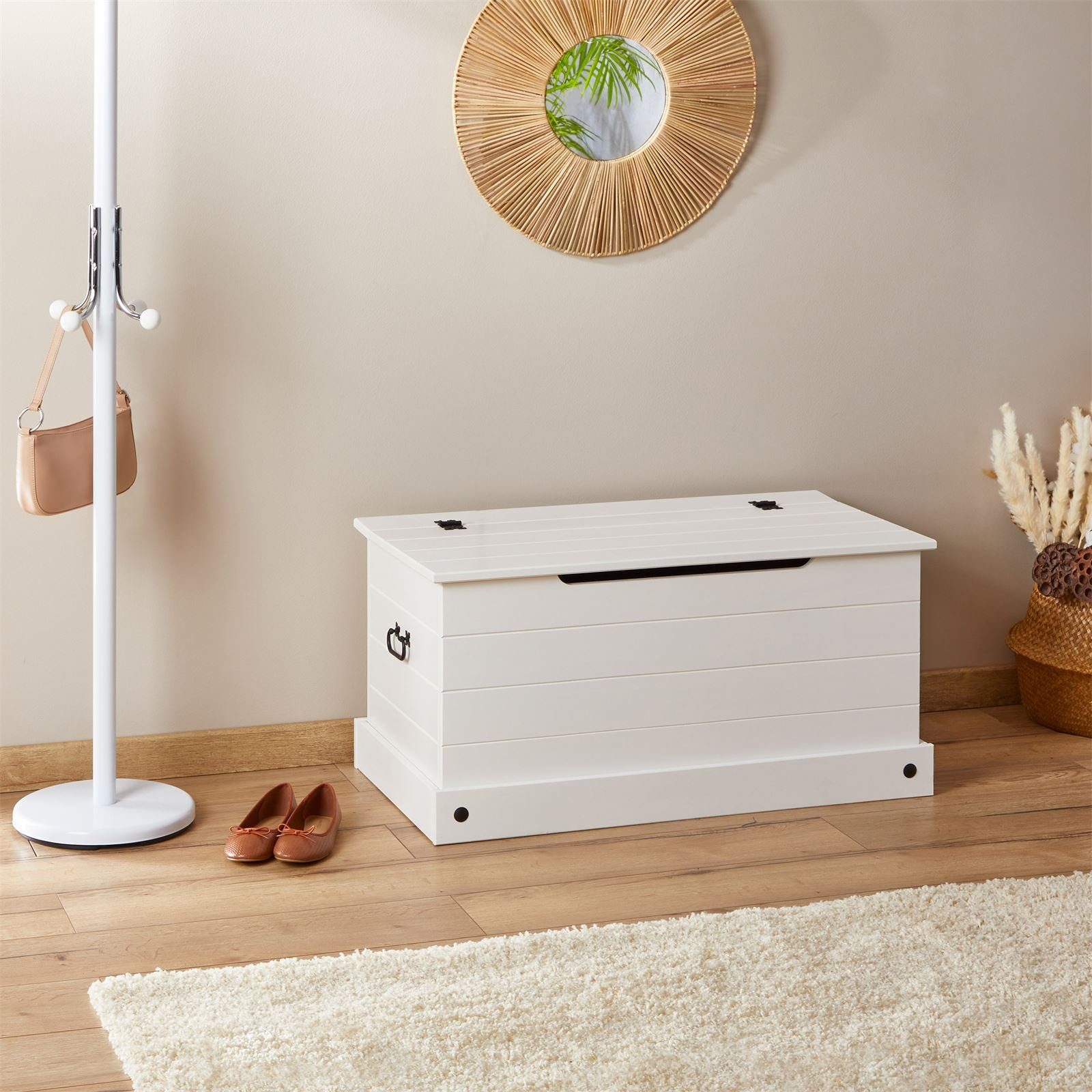 CARO-Möbel Truhe RURAL, Truhe Holztruhe Aufbewahrung Truhenbank Mexiko Möbe günstig online kaufen