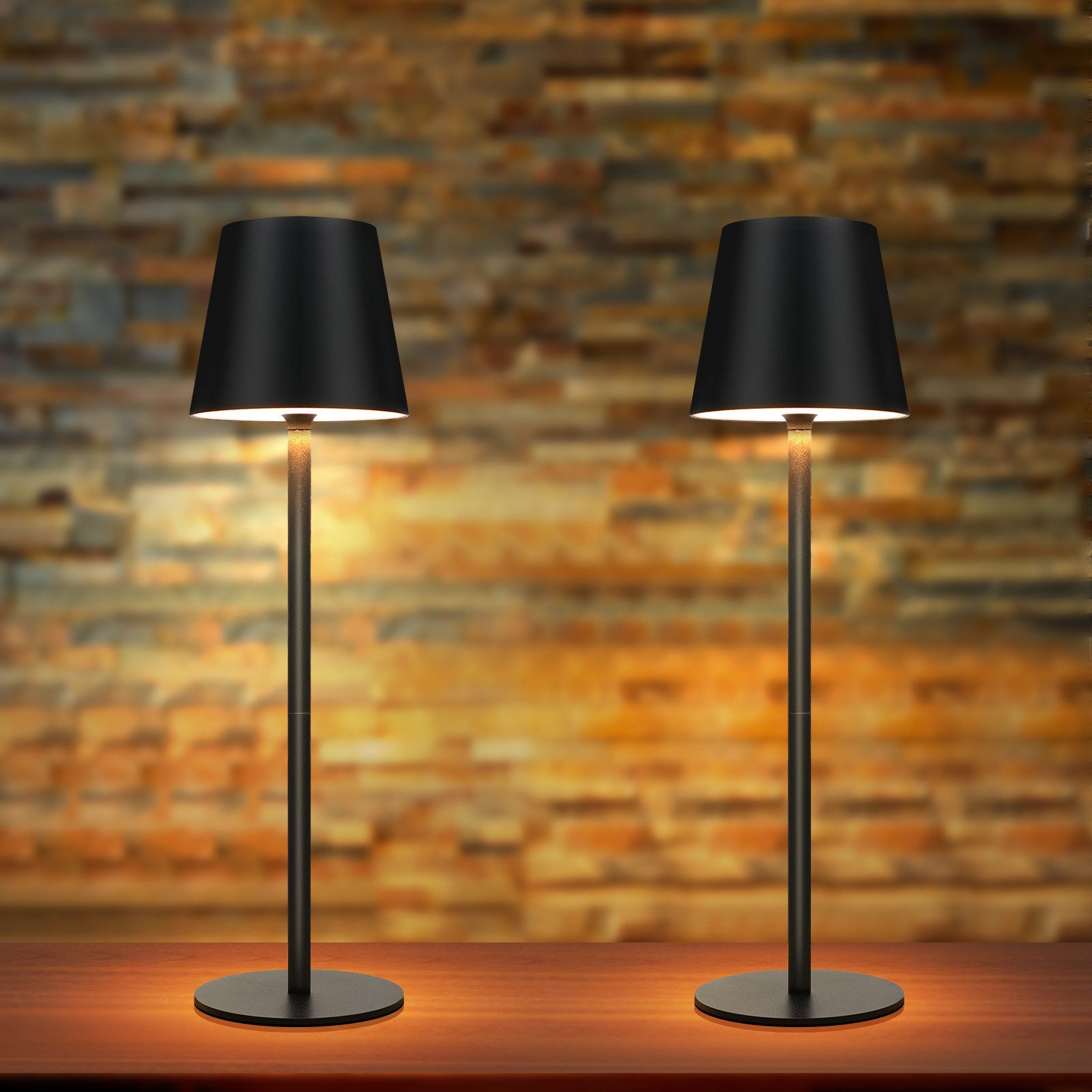 Nettlife LED Tischleuchte Kabellos Nachttischlampe Touch günstig online kaufen