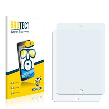 BROTECT Schutzfolie für Apple iPad Mini 3 2014, Displayschutzfolie, 2 Stück, Folie klar