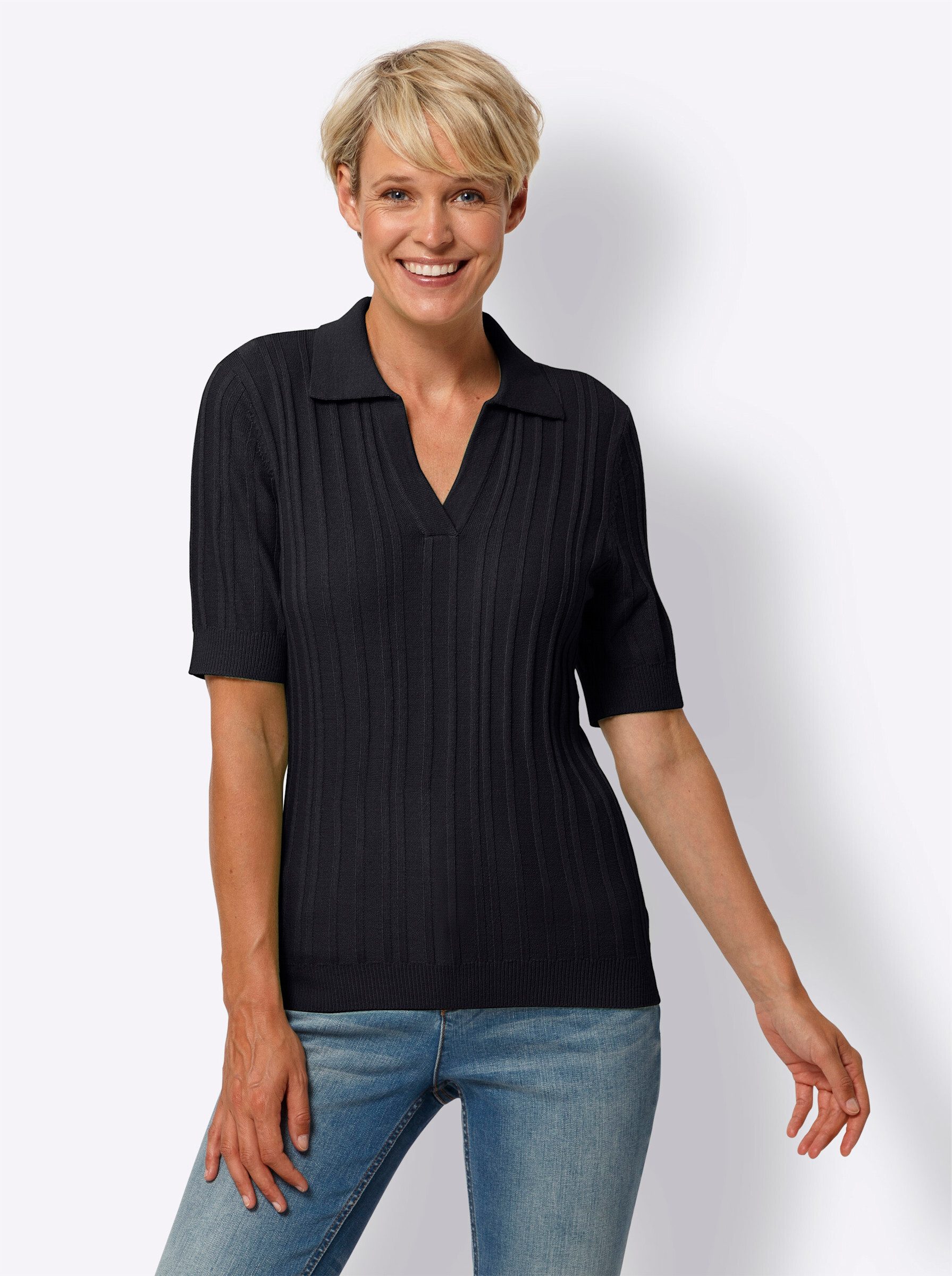 Strickpullover Polopullover