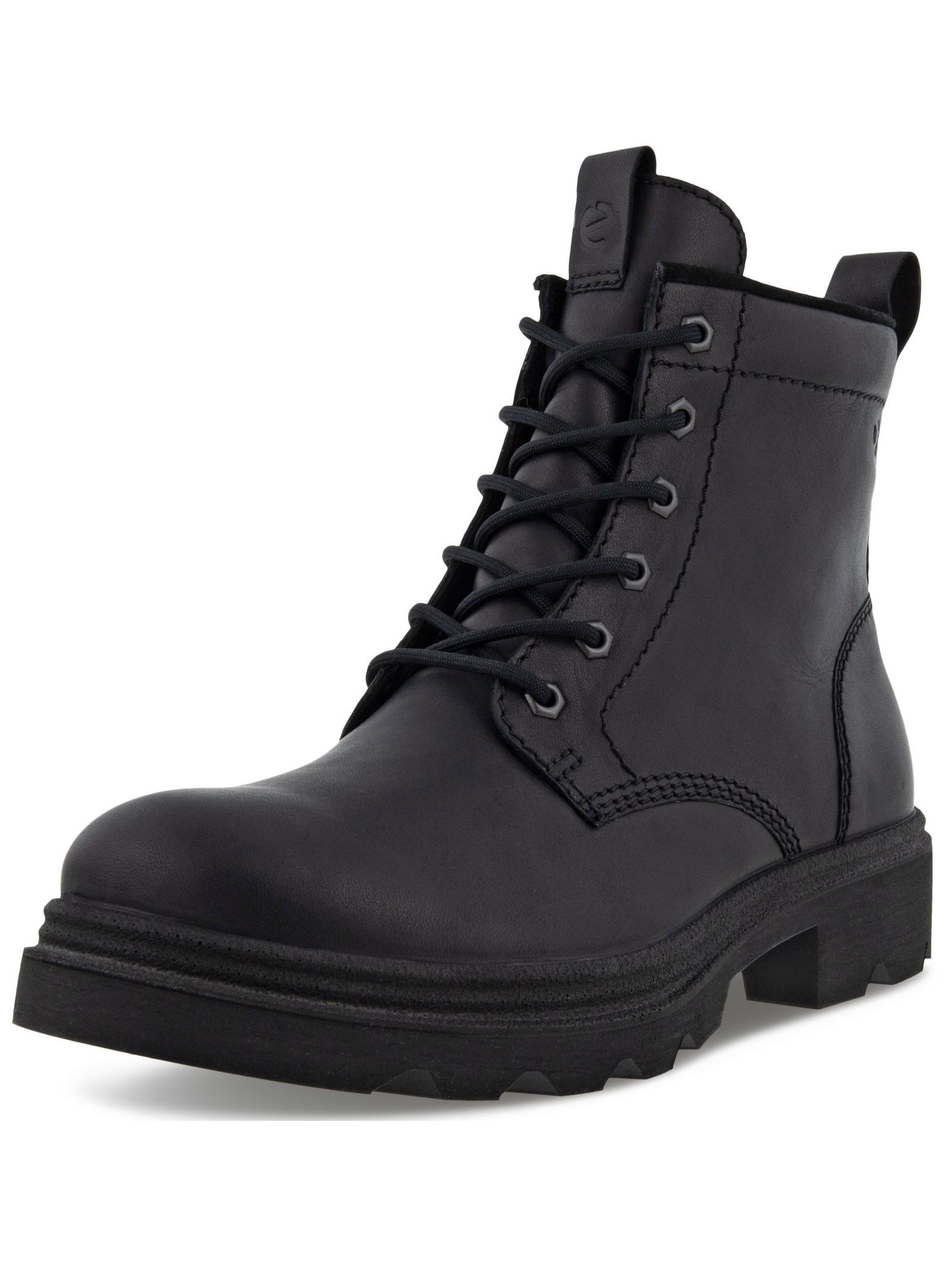 Ecco Stiefelette Glattleder . Schnürstiefelette