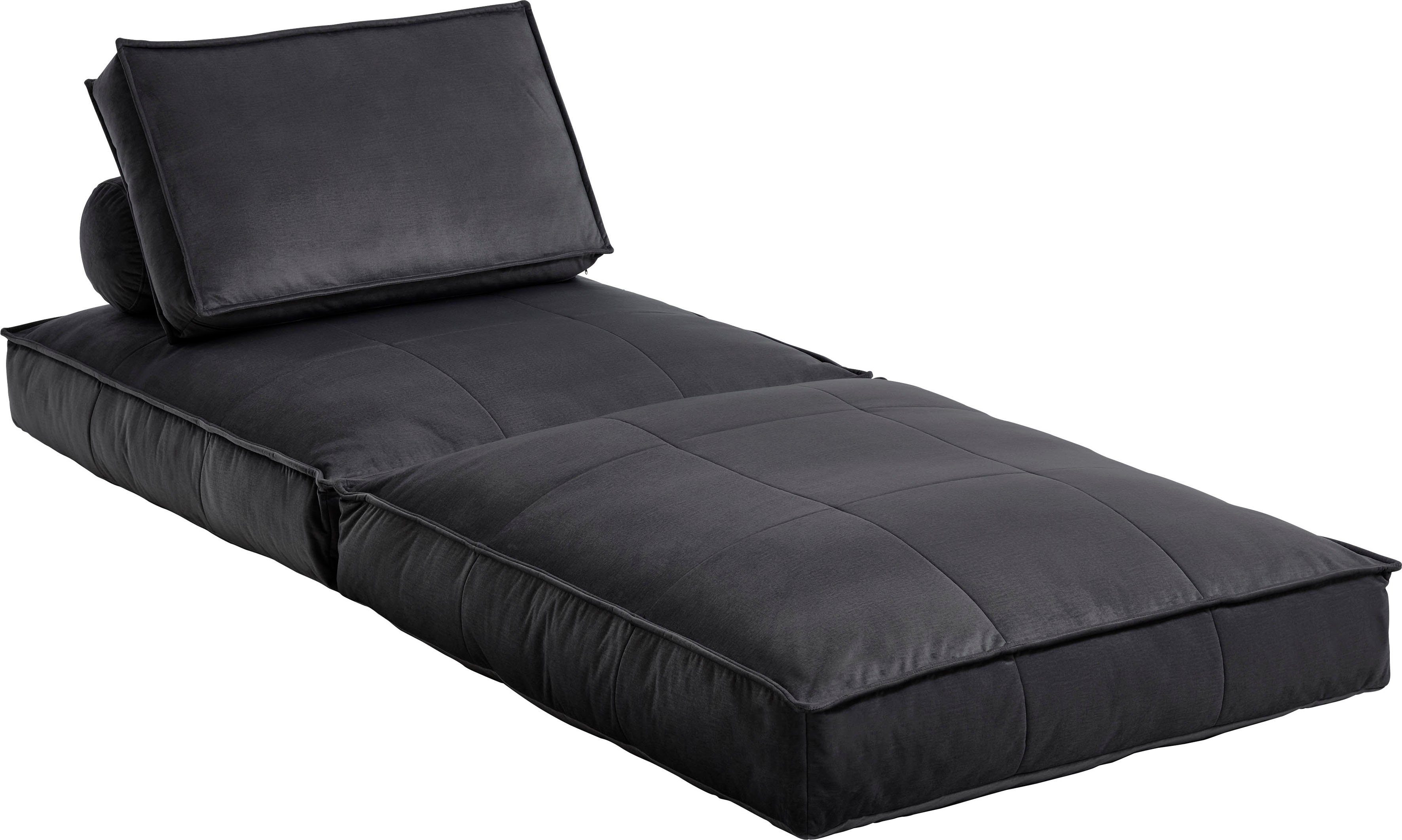 wandelbar zum anthrazit | Gästebett XXL-Sessel anthrazit home collection XXL-Sessel Miro, ATLANTIC