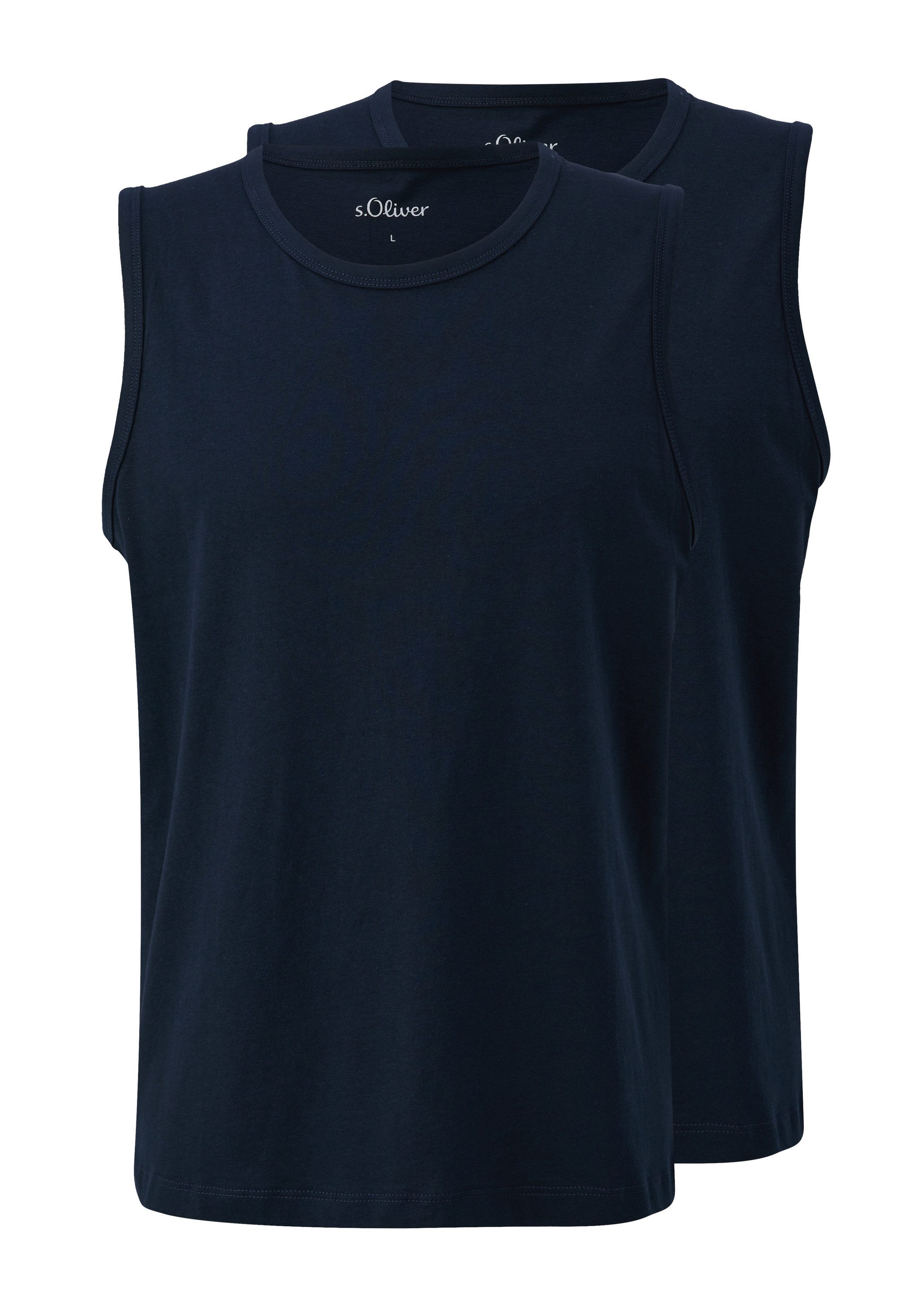 s.Oliver Muskelshirt T-Shirt Tanktop im 2er-Pack günstig online kaufen