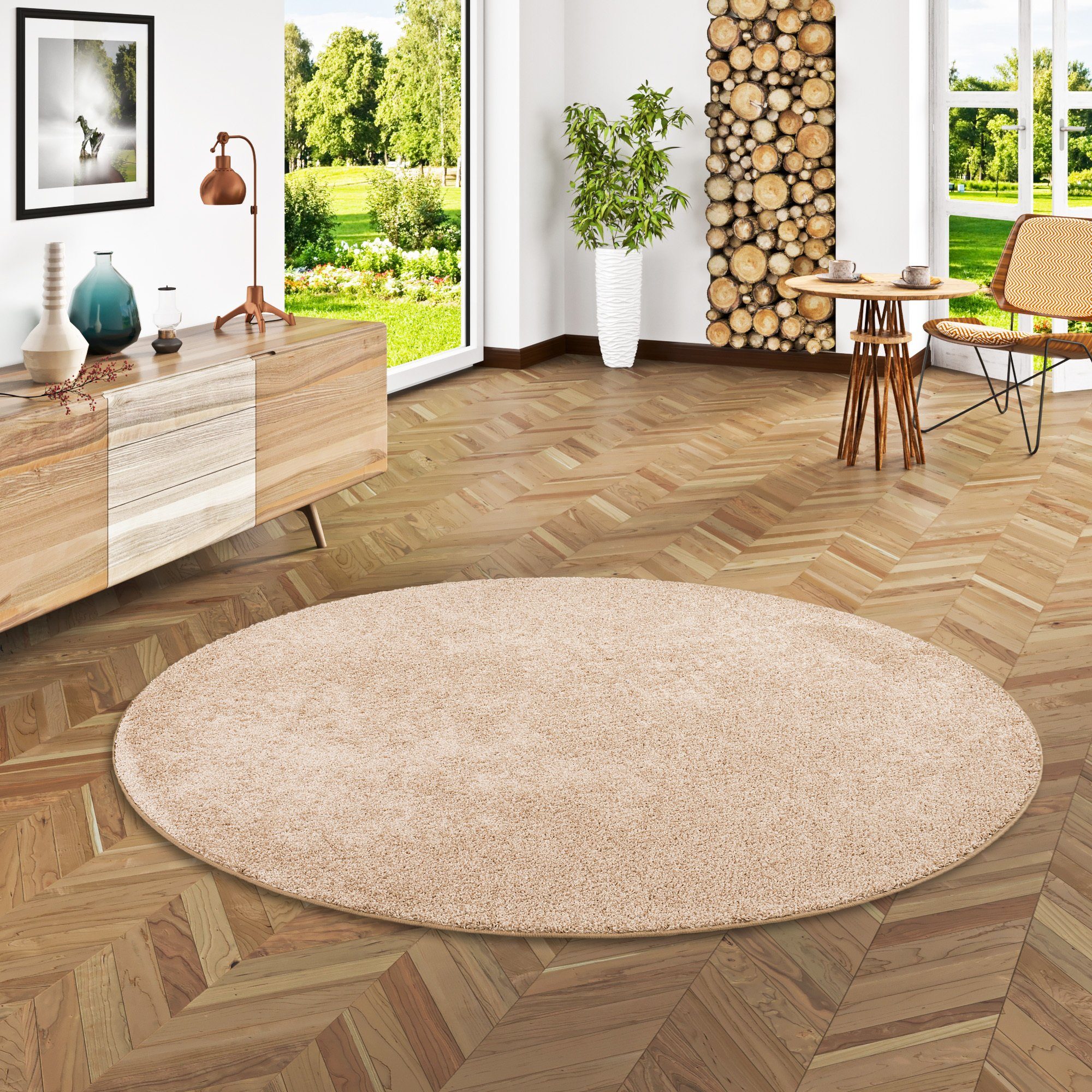 Snapstyle Veloursteppich Hochflor Velours Teppich Mona günstig online kaufen
