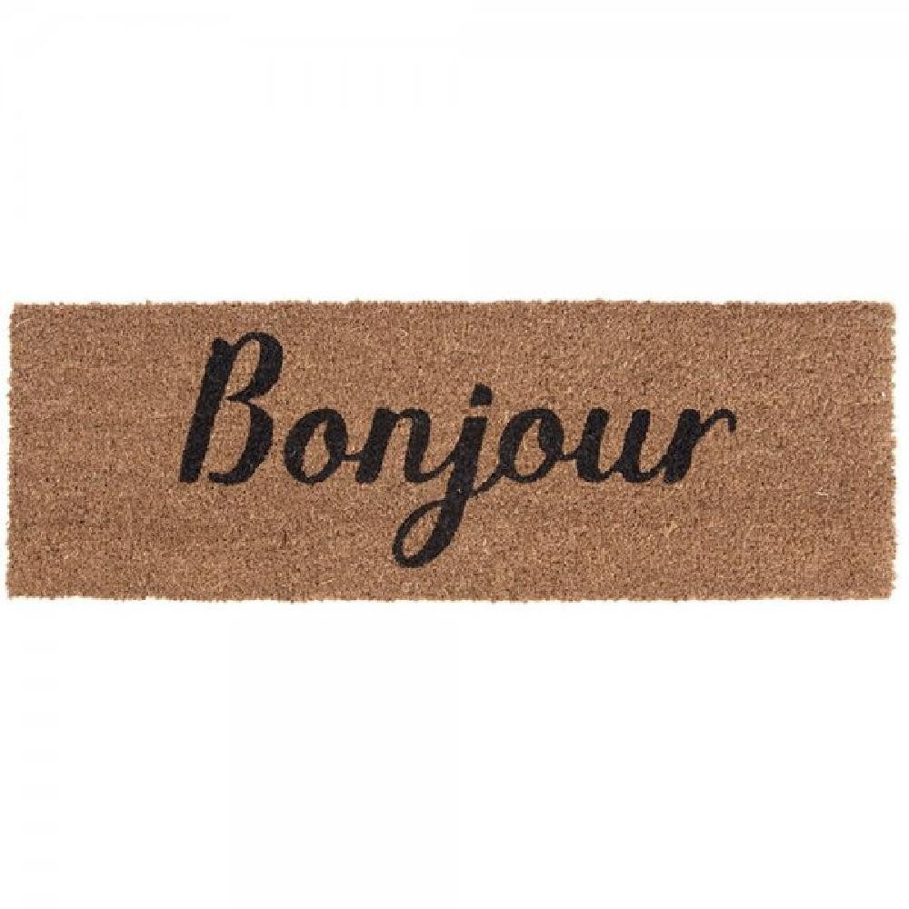 Present Time Fußmatte Fußmatte Bonjour Kokosfasern günstig online kaufen