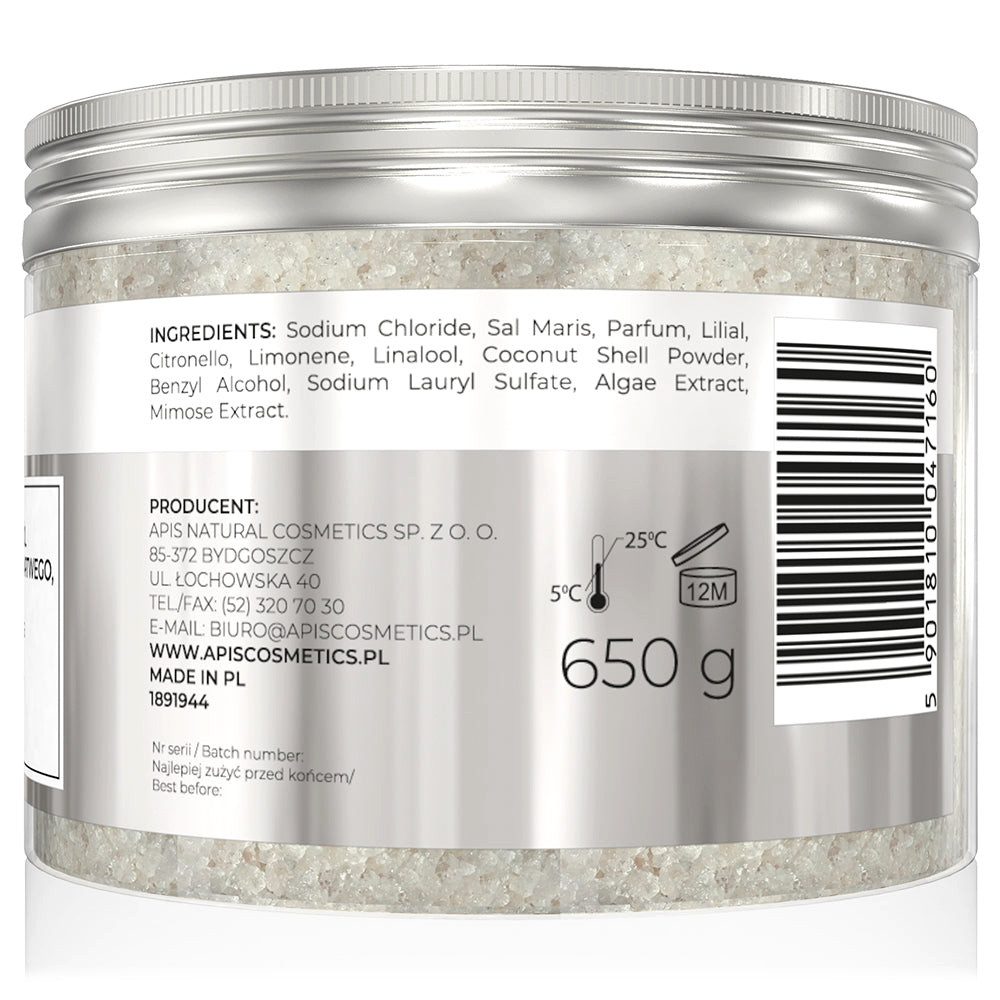 Apis Natural Cosmetics Badesalz APIS INSPIRATION, Badesalz mit Mineralien aus dem Toten Meer, 650 g