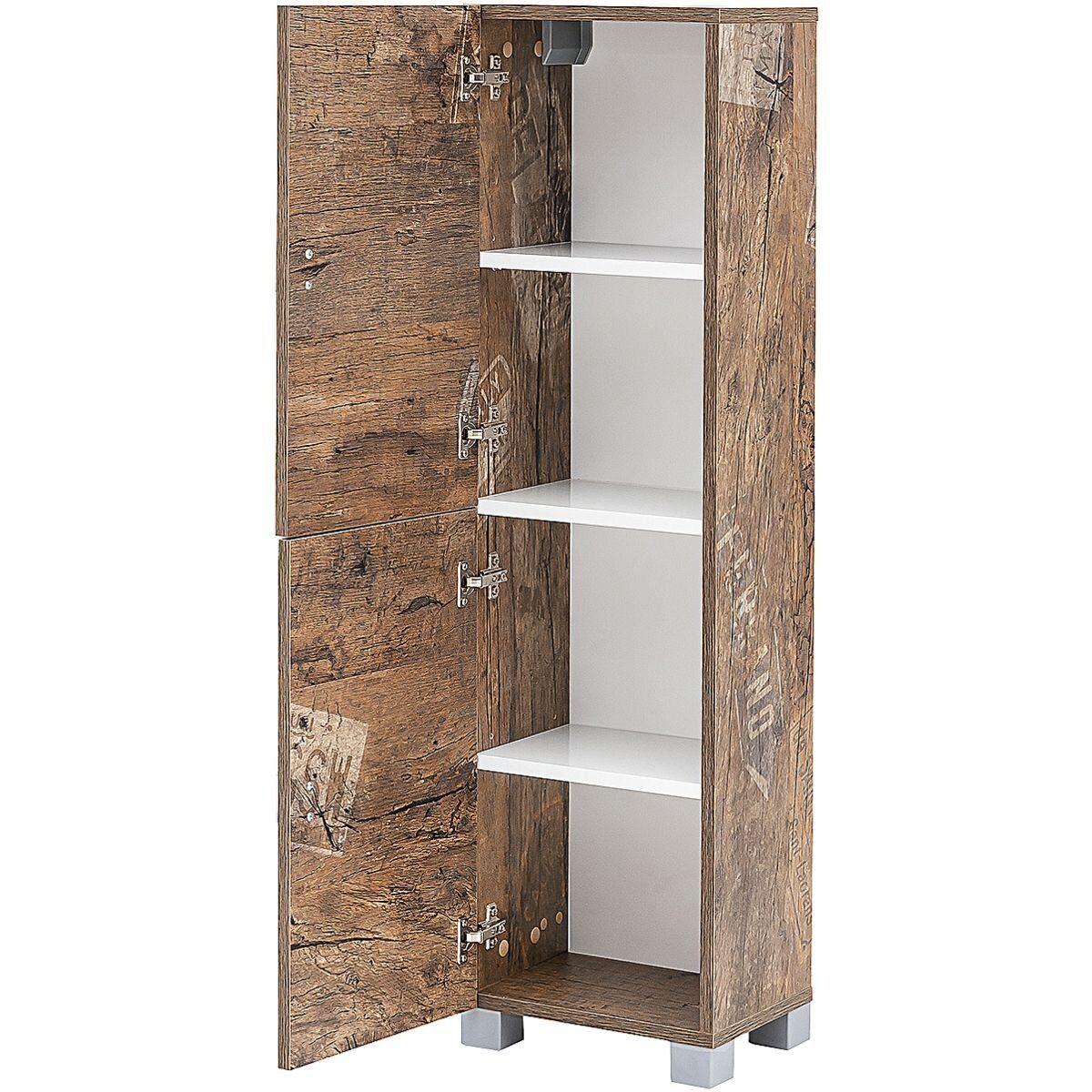 Schildmeyer Midischrank Edia, Praktisches Highboard mit 2 Türen und 2  verstellbaren Einlegeböden